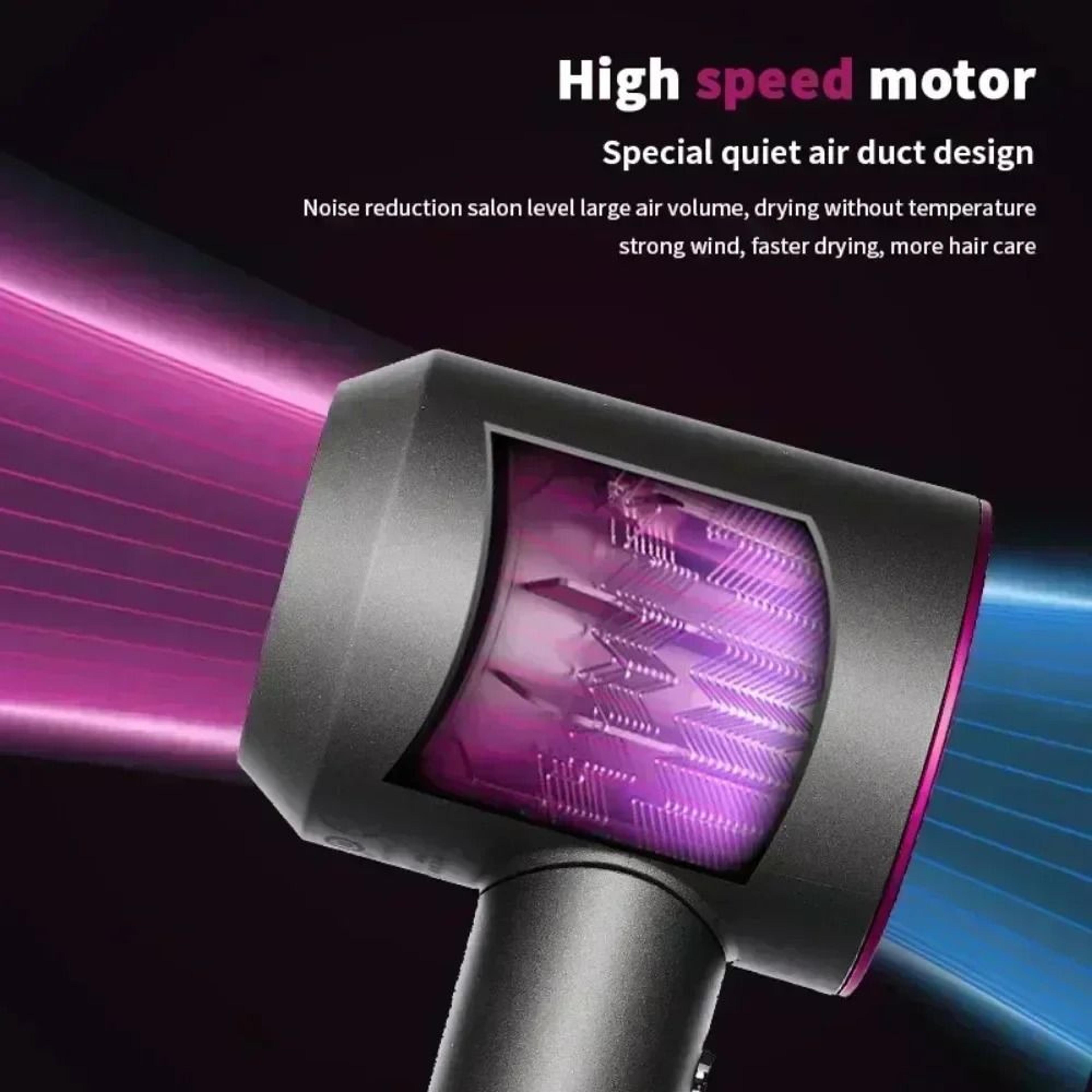 5 In 1 Professional Hair Dryer Hot And Cold Air Styling Tool With Multiple Attachments 1