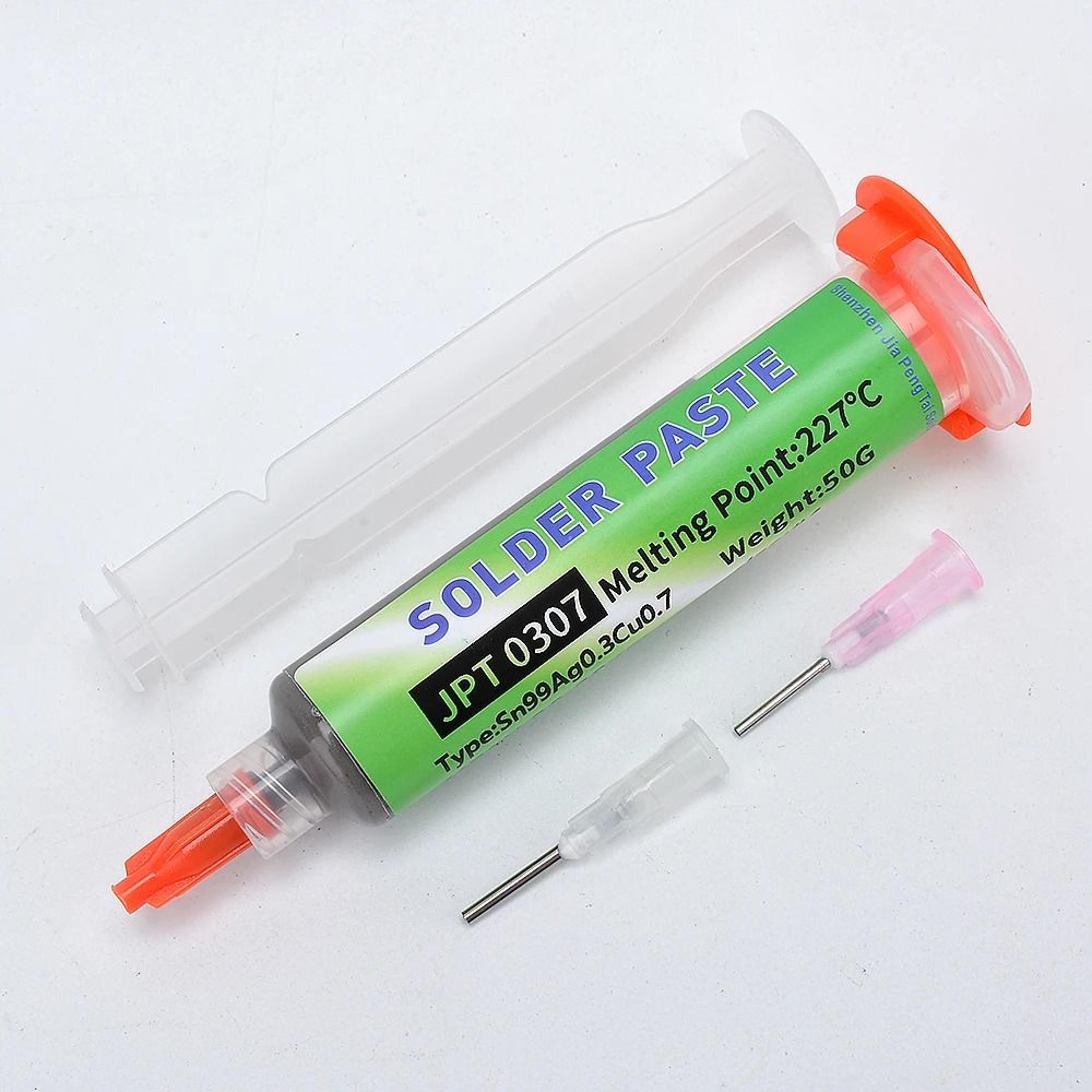LeadFree High Temperature Solder Paste Sn99 Ag03 Cu07 Needle Tube For Mobile Phone And LED Repair 10