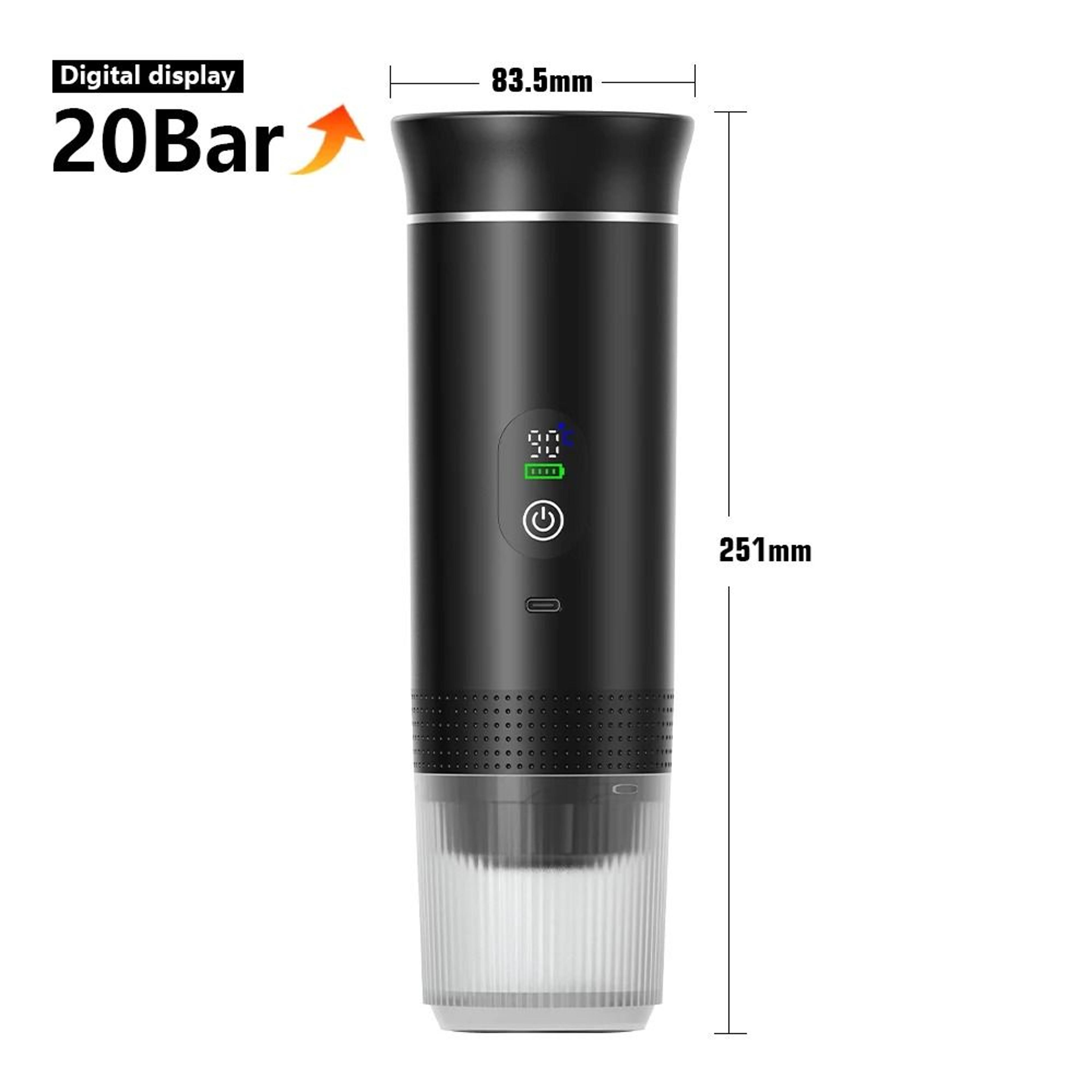 Wireless Portable Espresso Coffee Maker 3in1 Electric Travel Coffee Machine For Home Car And Campin 9