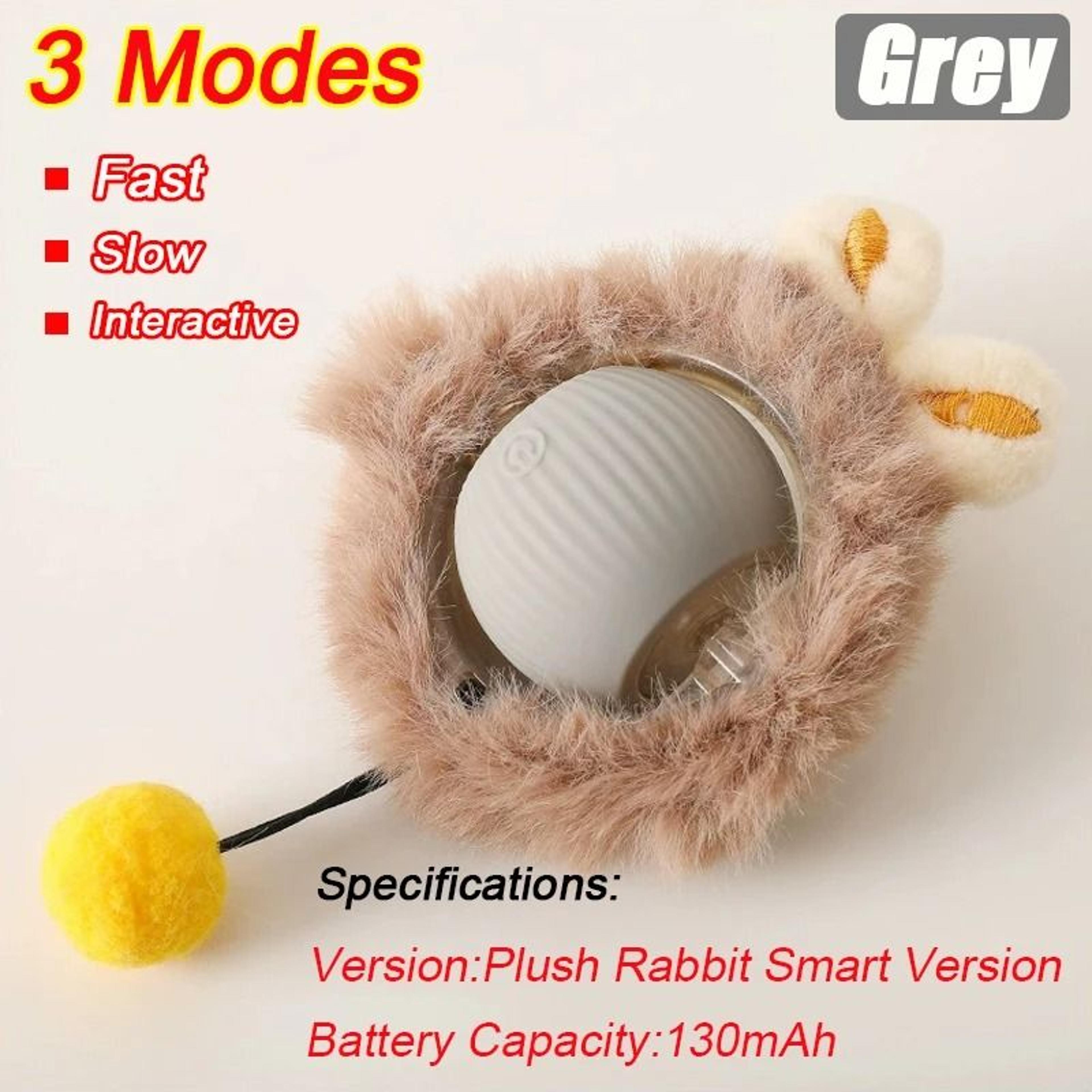 Smart Interactive Rolling Ball Toy For Cats Rechargeable Faux Tail Electric Mouse Imitation Pet Tra 24