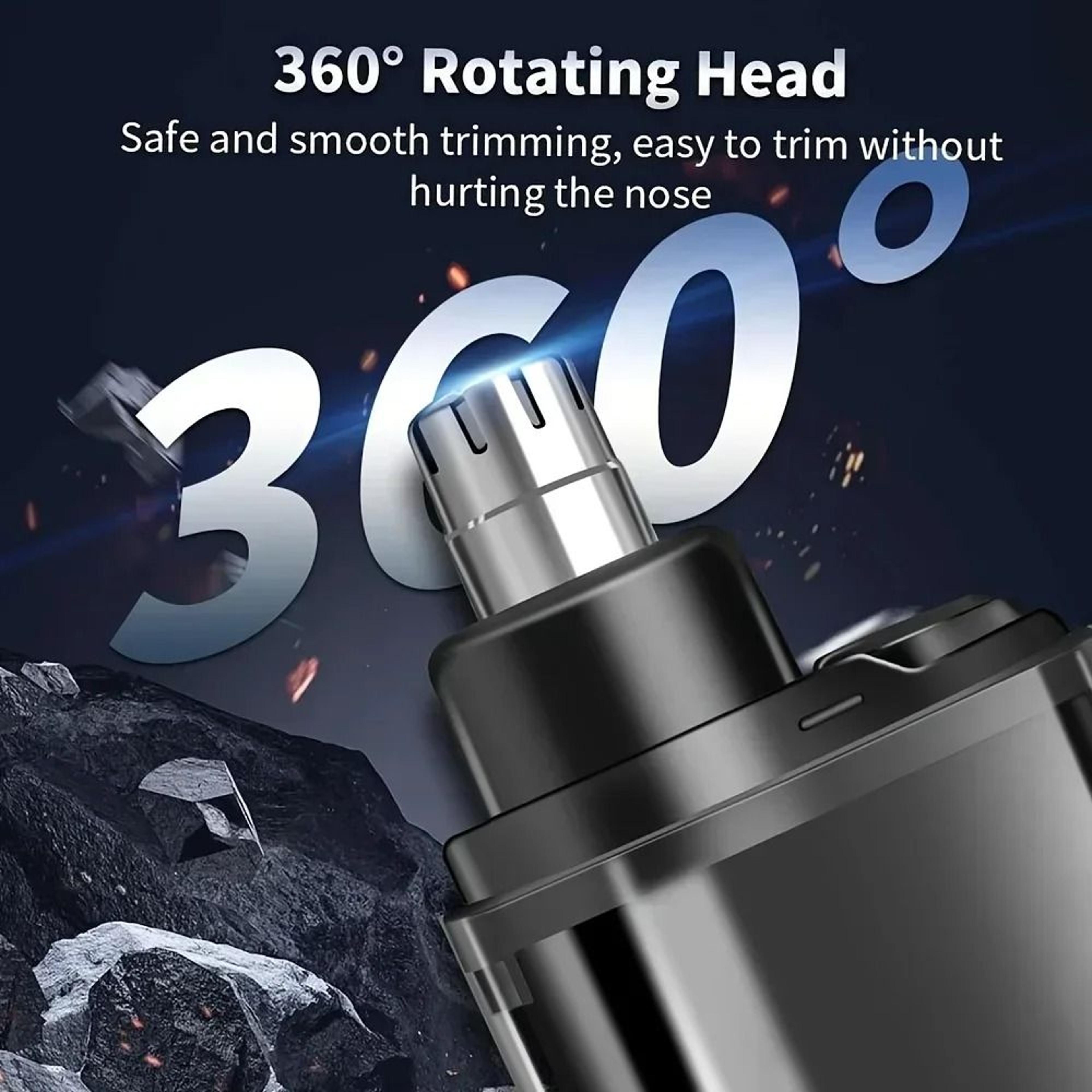 Rechargeable Nose And Ear Hair Trimmer USB C Portable Grooming Kit For Men 4