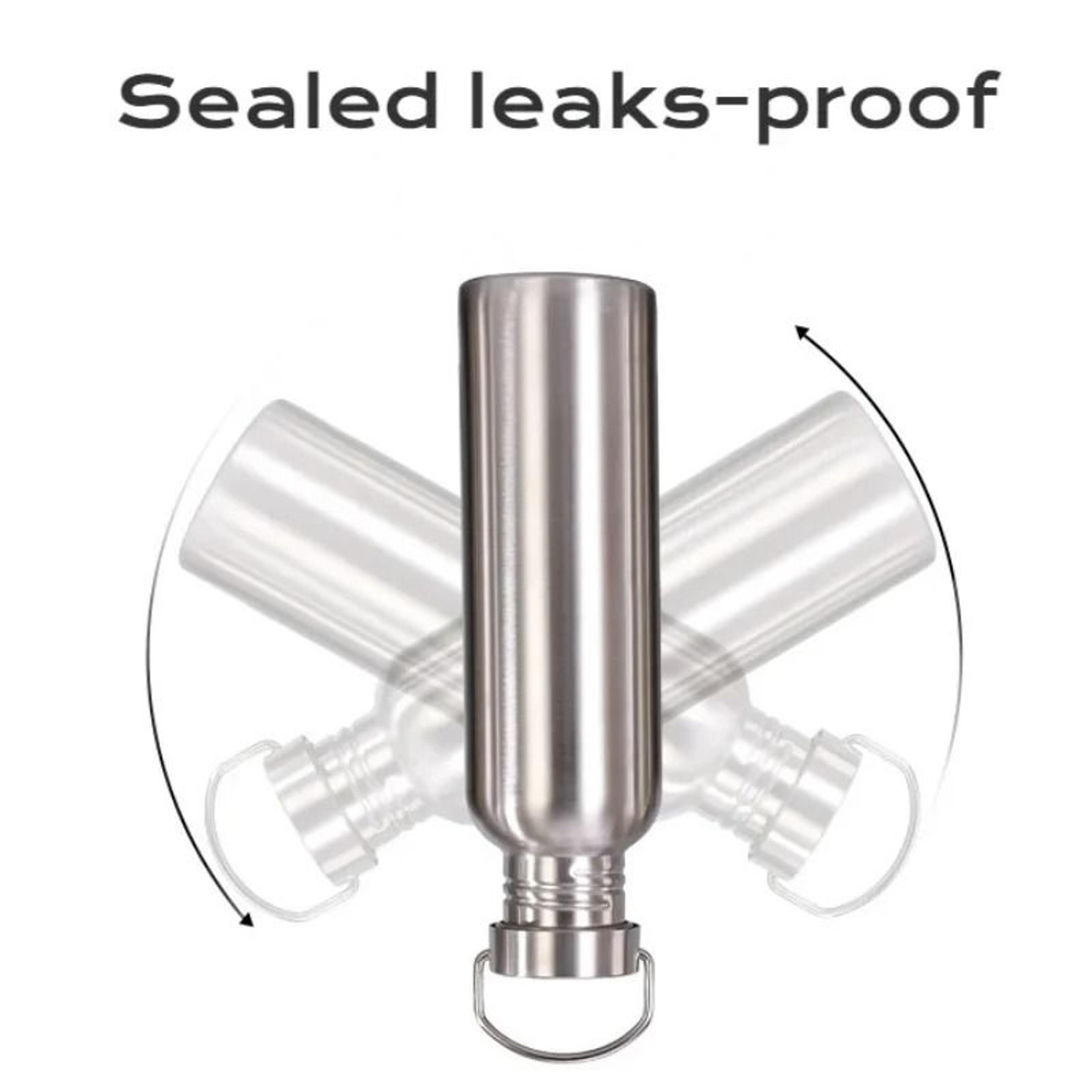 Stainless Steel Sports Water Bottle With Large Capacity And Leakproof Lid 3