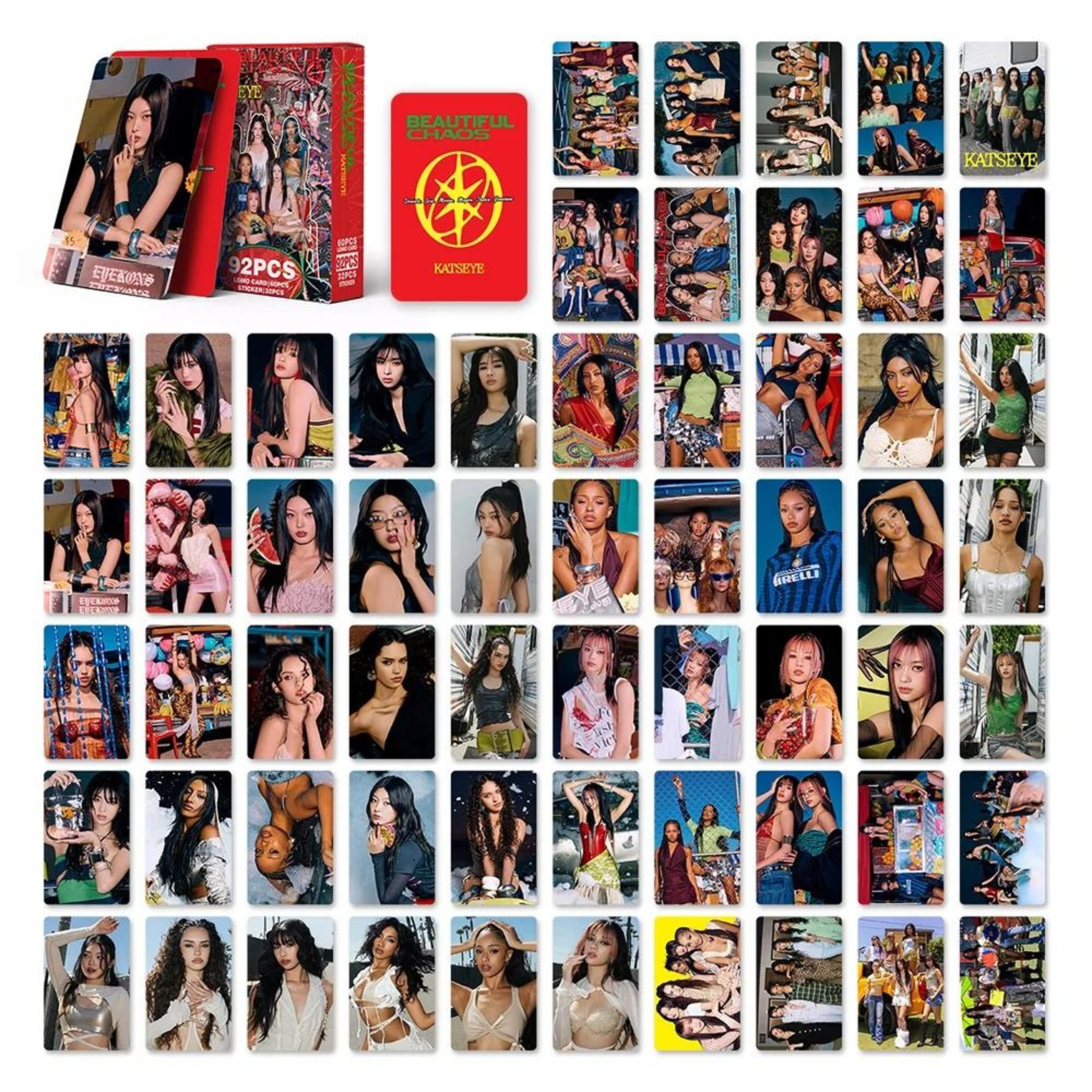 Kpop Idol Photocard Set Beautiful Chaos Album HD Printed Lomo Cards 92 Pieces 0