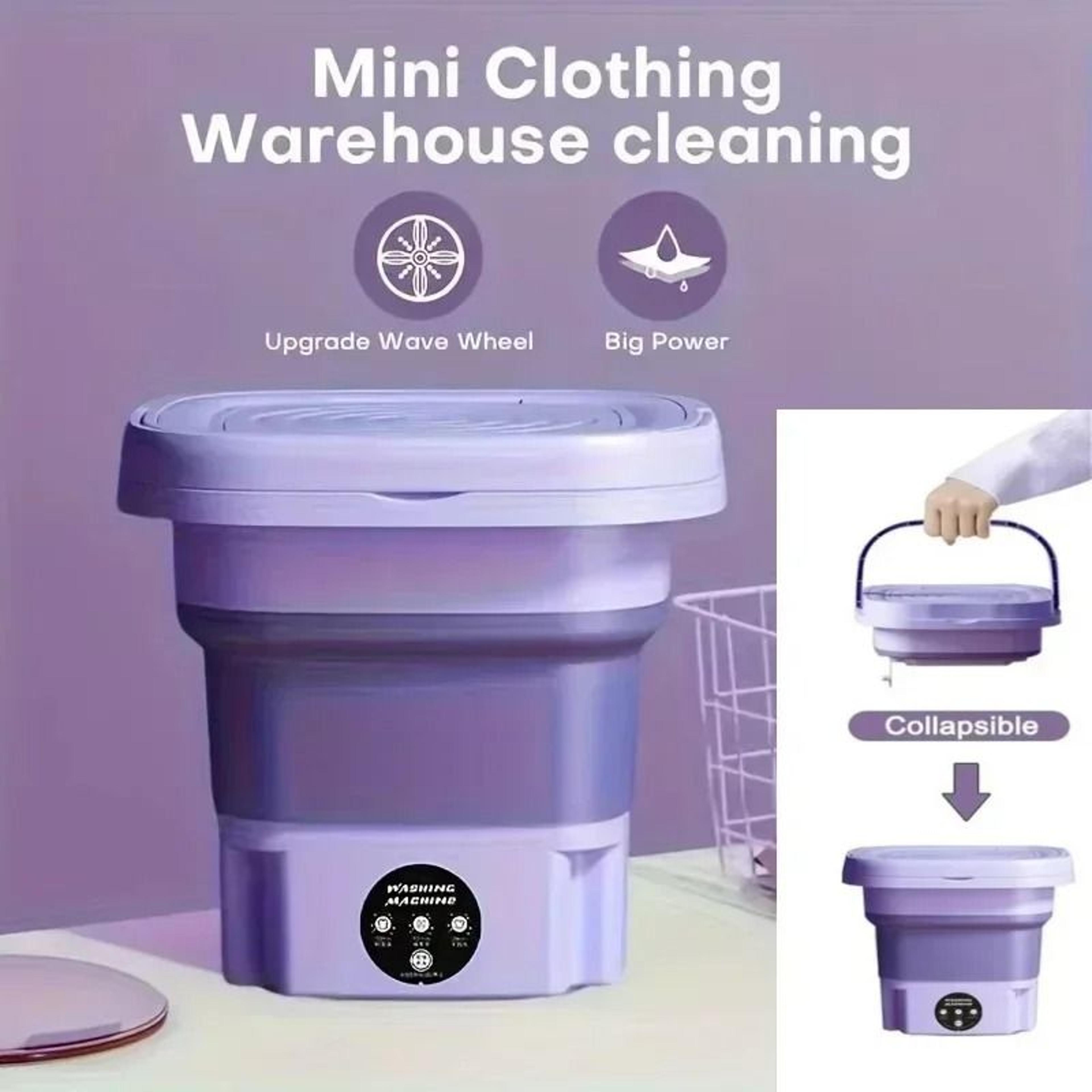 Portable Foldable Washing Machine With Spin Dryer For Small Laundry 1