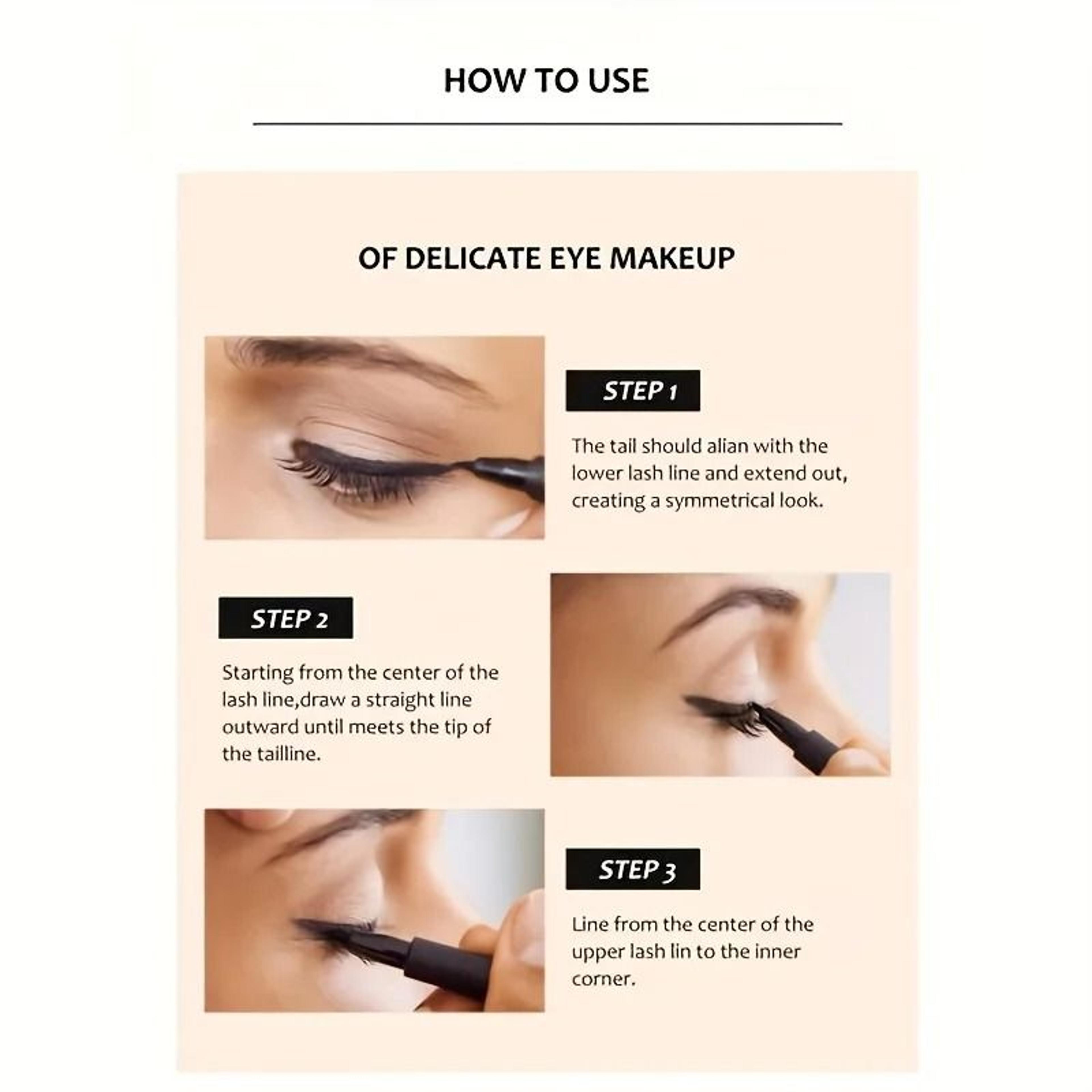 Waterproof Quick Dry Matte Eyeliner Pen With Long Lasting Smudge Proof Formula 1