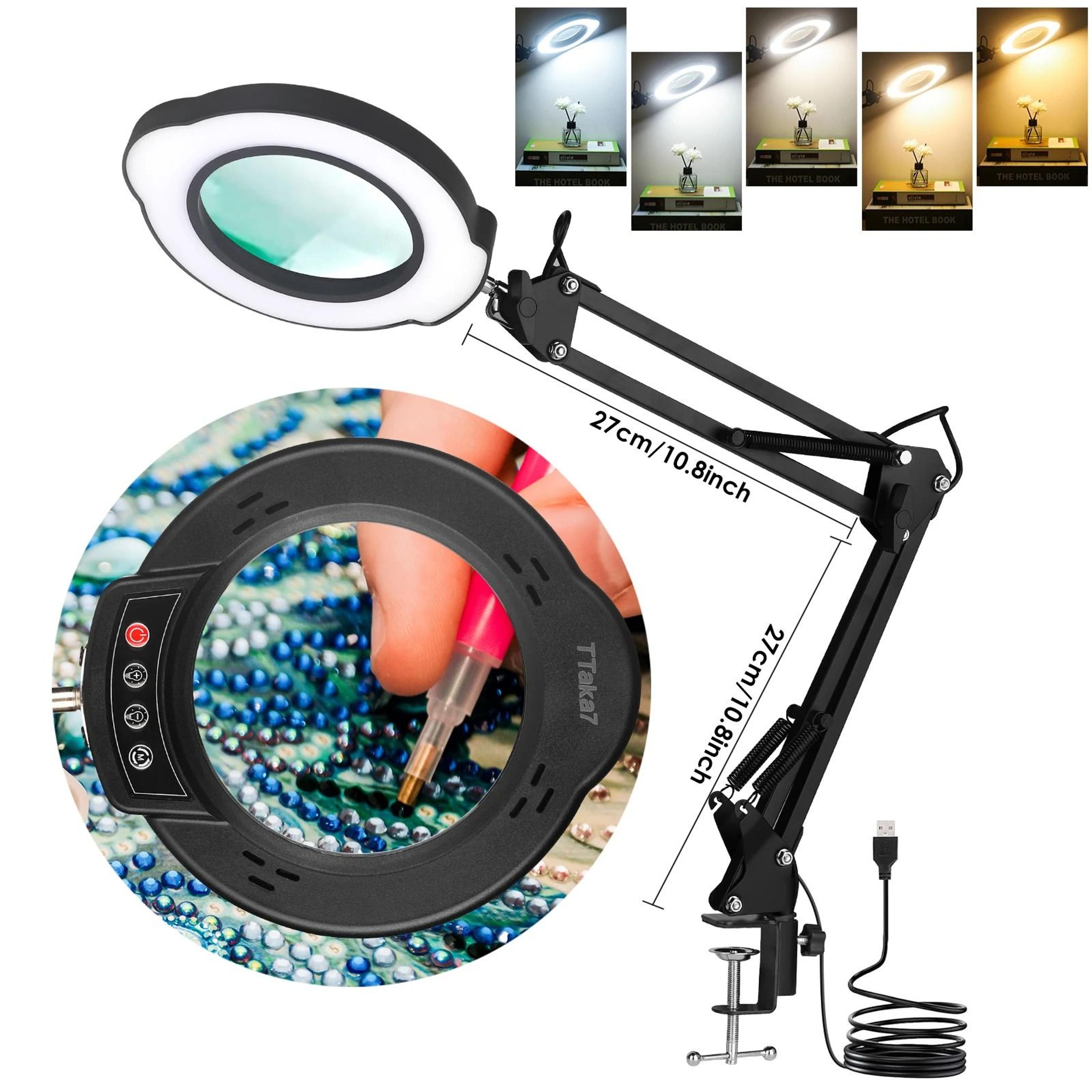 72LED Magnifying Lamp With 8X And 10X Zoom And Adjustable 3Color Light 10