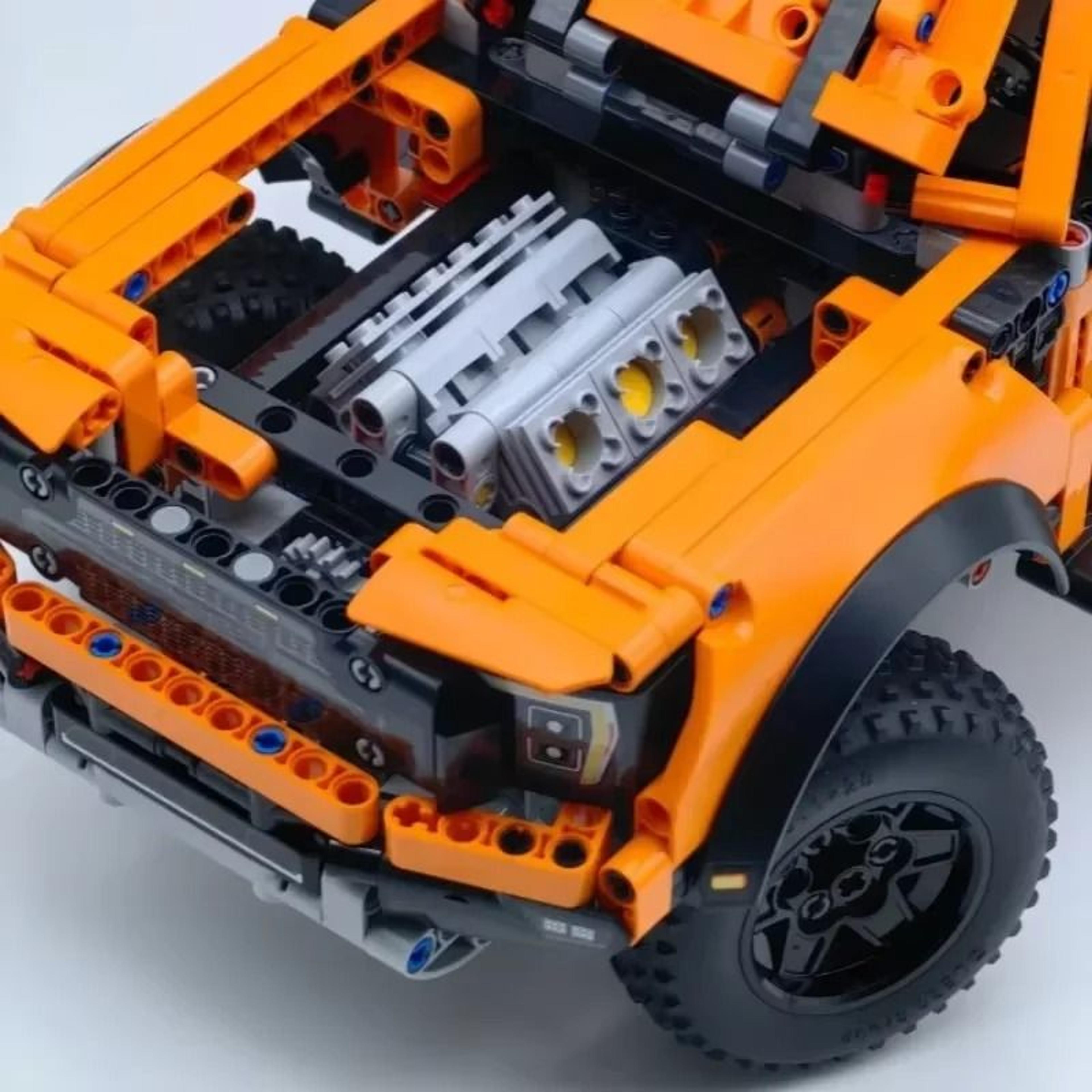 Pickup Truck Building Blocks Model Car With Racing MOC Technology Design 3