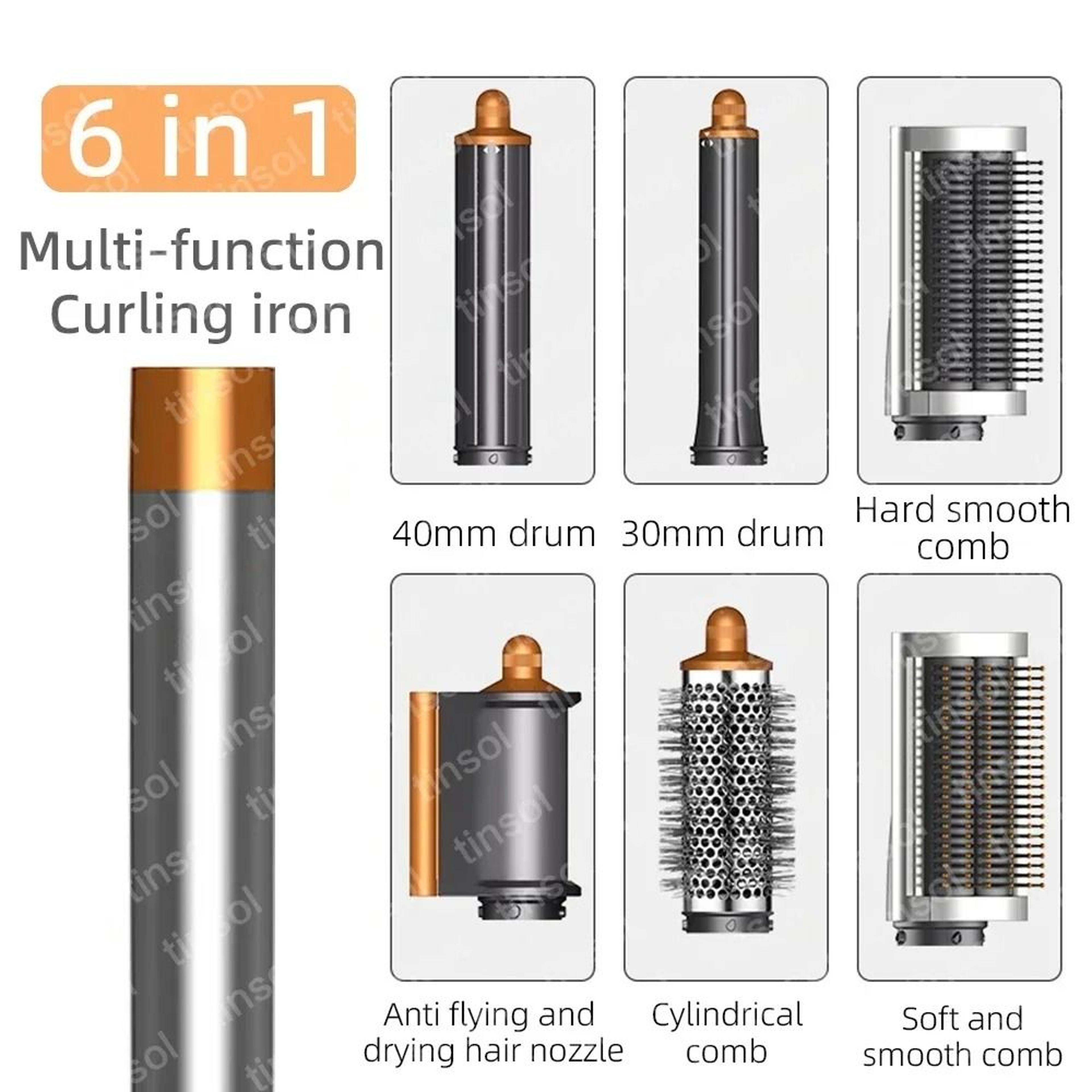 6in1 Detachable Blow Dryer With Comb Attachments For Voluminous SalonStyle Hair 13