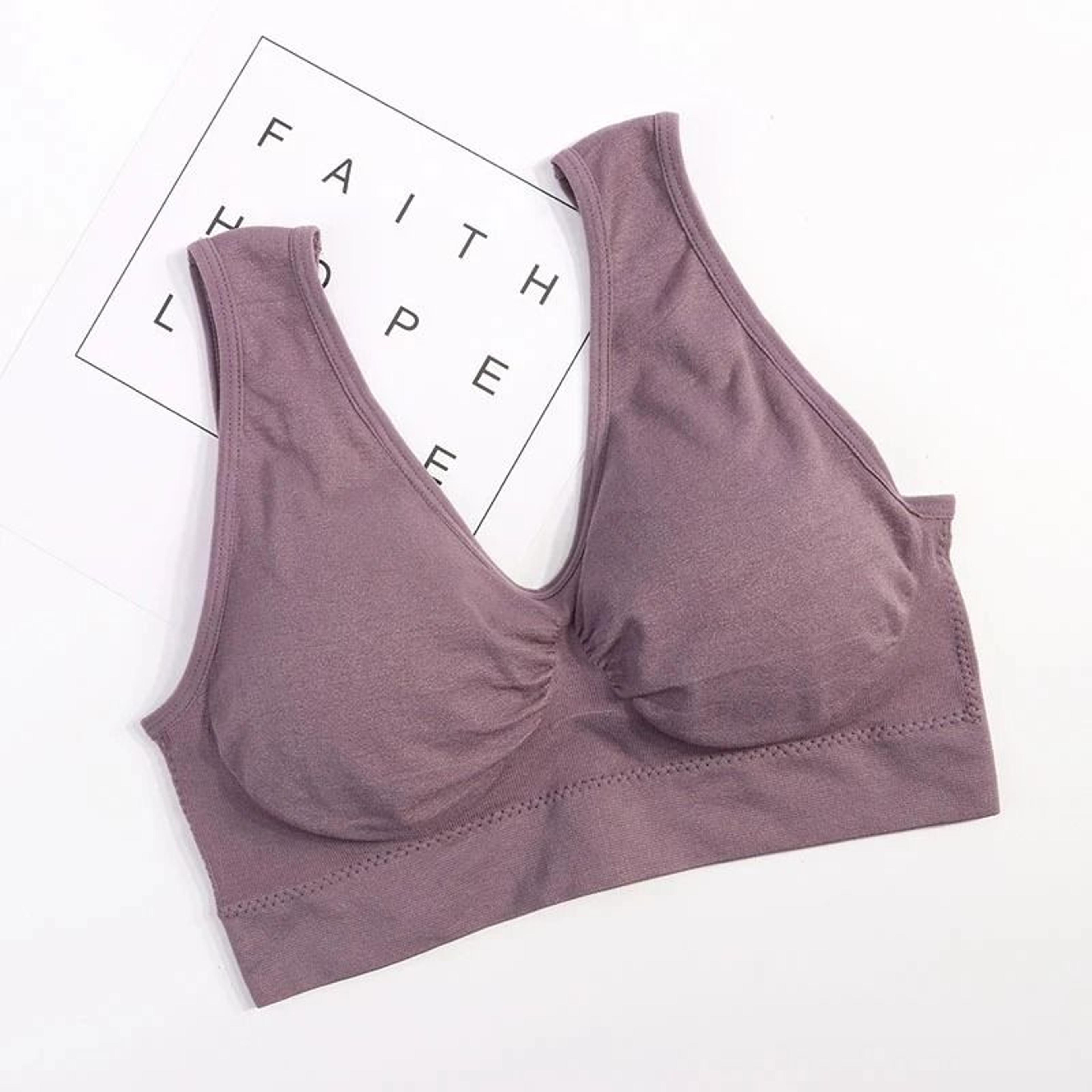 3PCS Seamless Wireless Plus Size Sports Bra With Pads For Women  Comfort Lift Active Bra Set 5