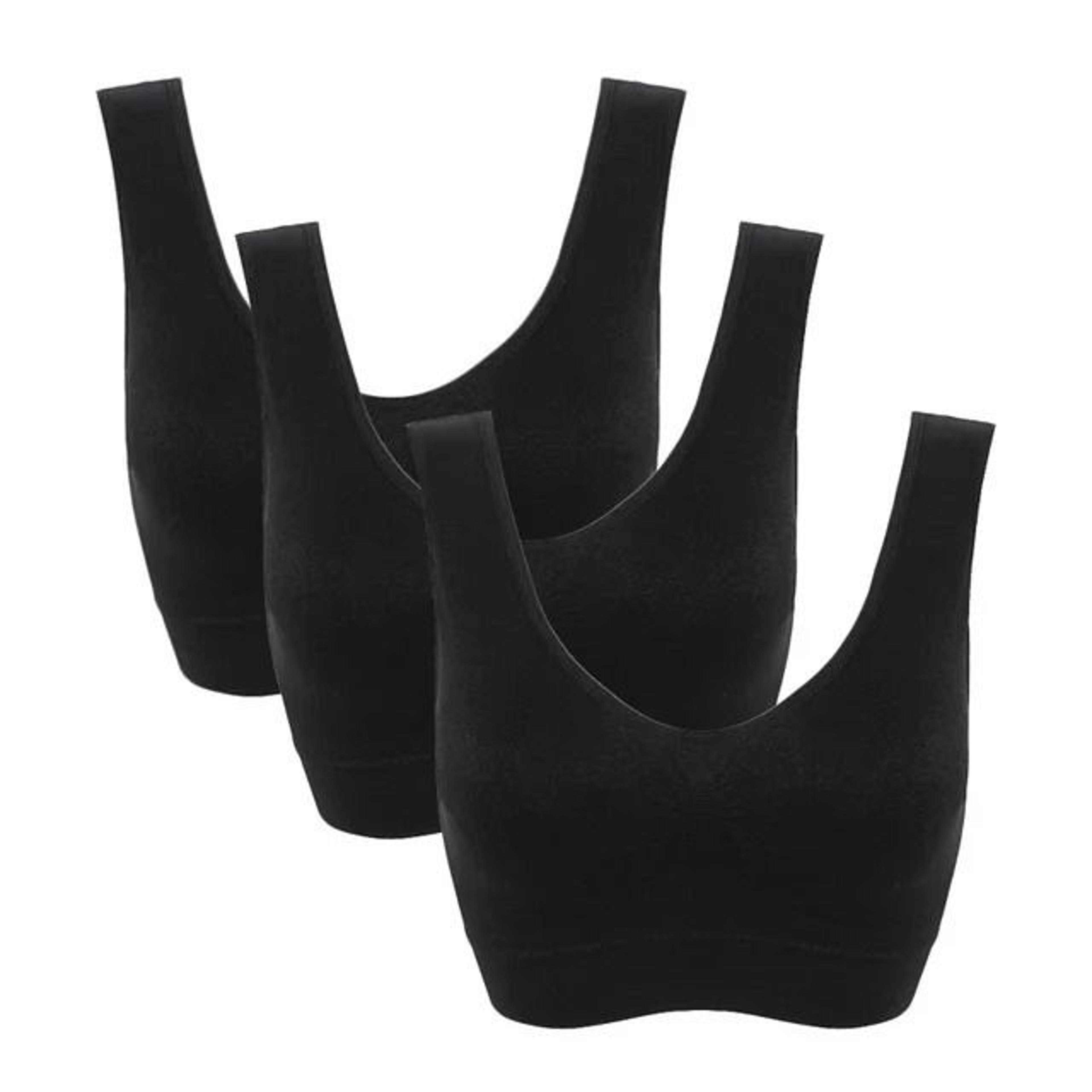 3PCS Seamless Wireless Plus Size Sports Bra With Pads For Women  Comfort Lift Active Bra Set 20