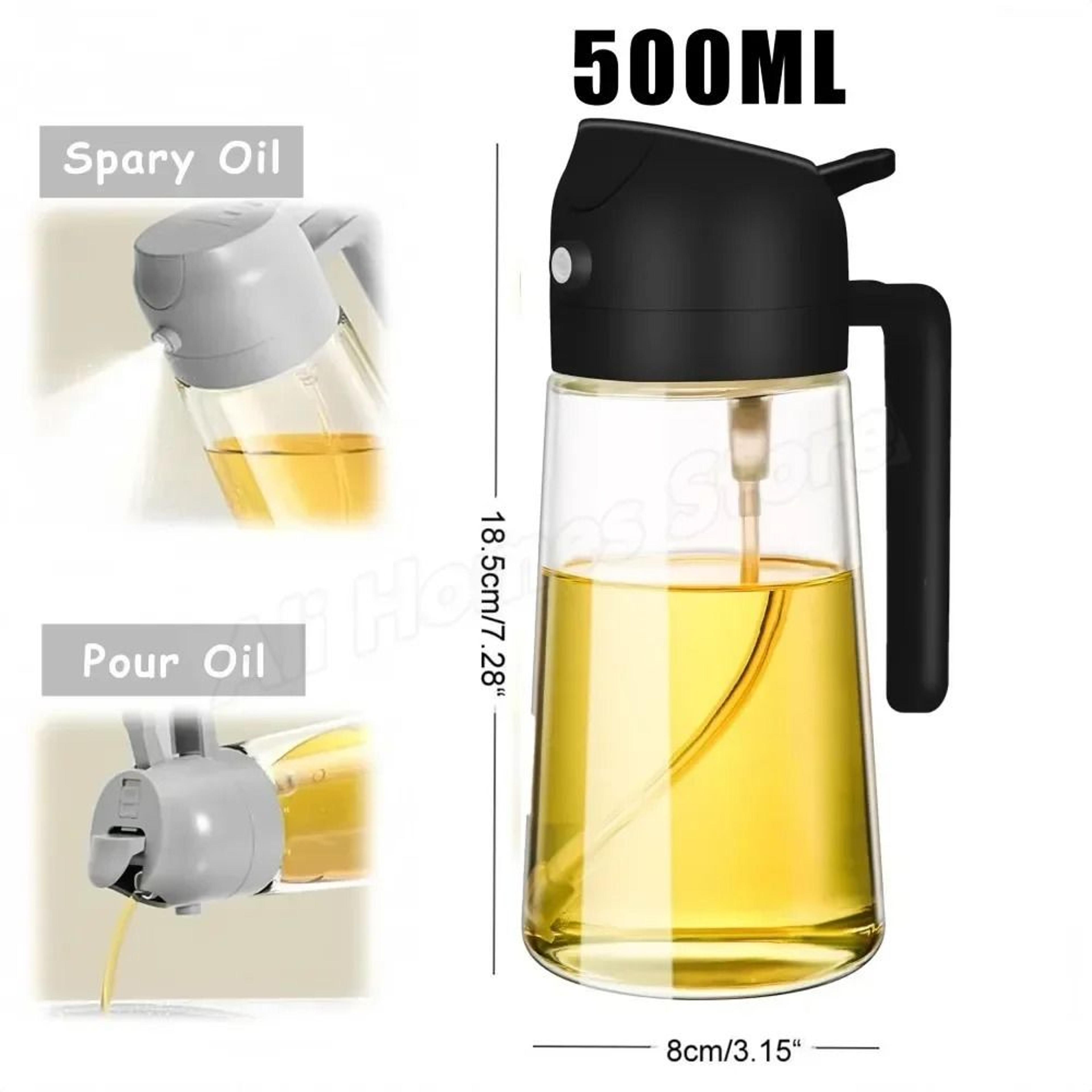 2in1 Olive Oil Dispenser Bottle With Spray Pour Function For Cooking And BBQ 10