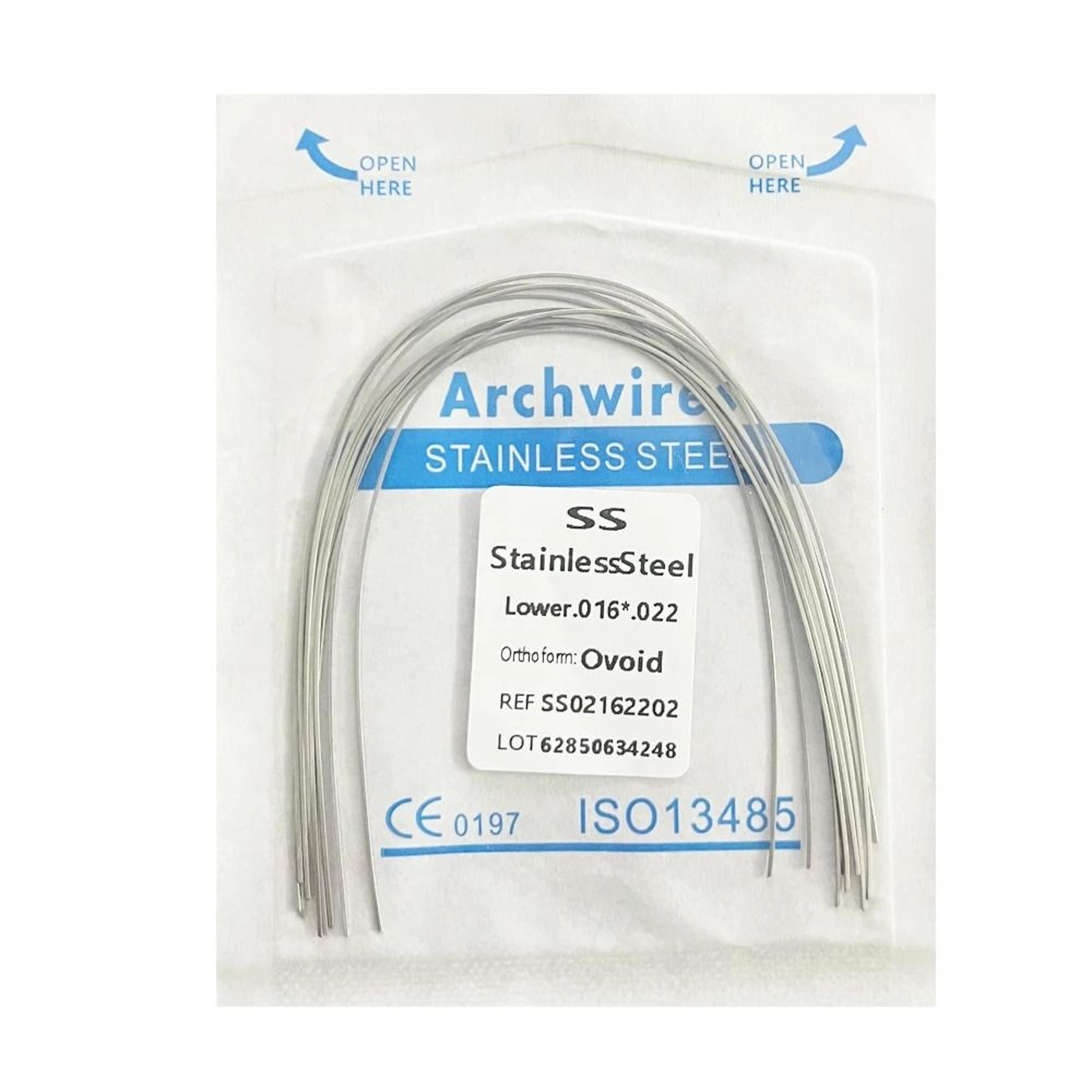 Dental Orthodontic Stainless Steel Arch Wires Round Or Rectangular Form 10pcs Pack 9