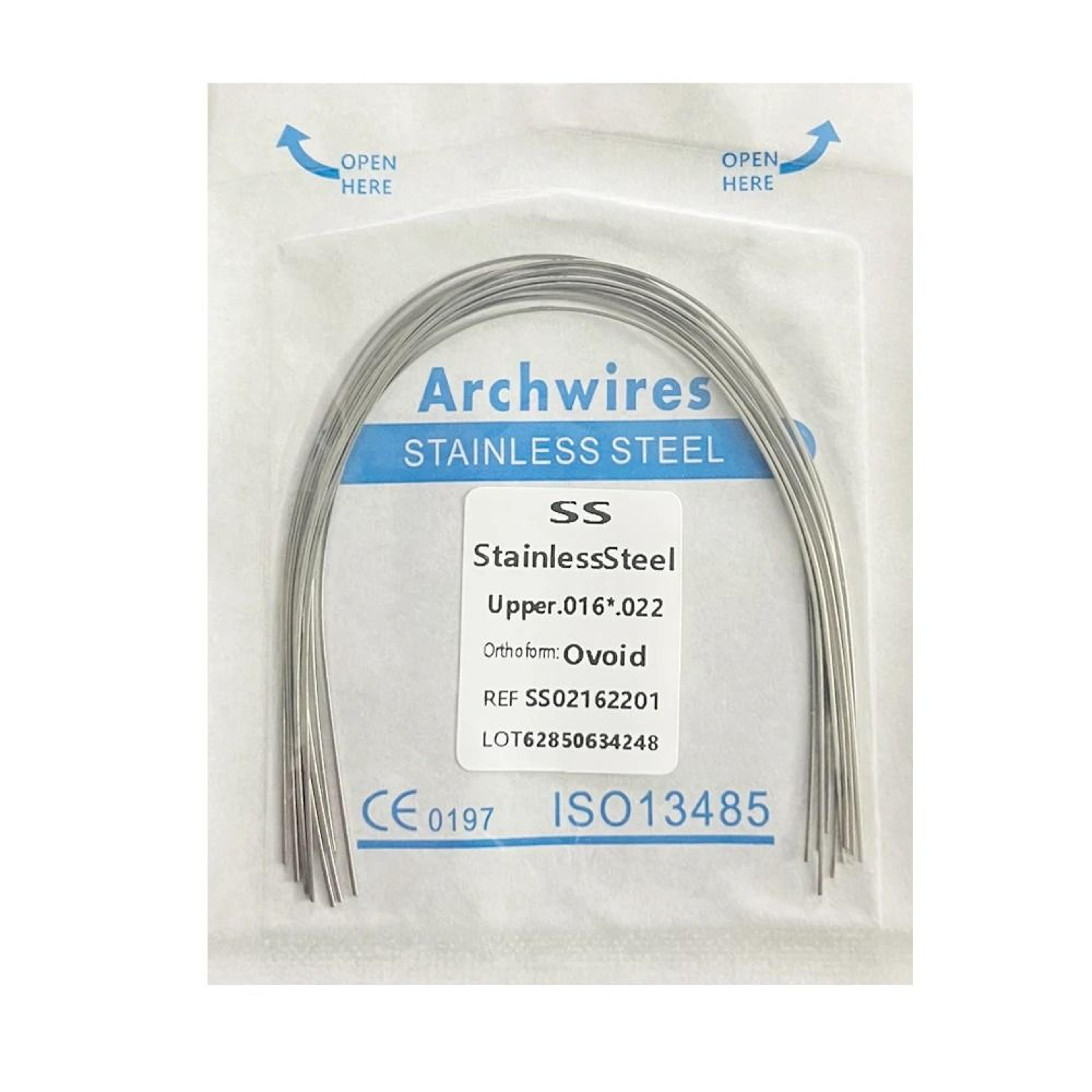 Dental Orthodontic Stainless Steel Arch Wires Round Or Rectangular Form 10pcs Pack 1