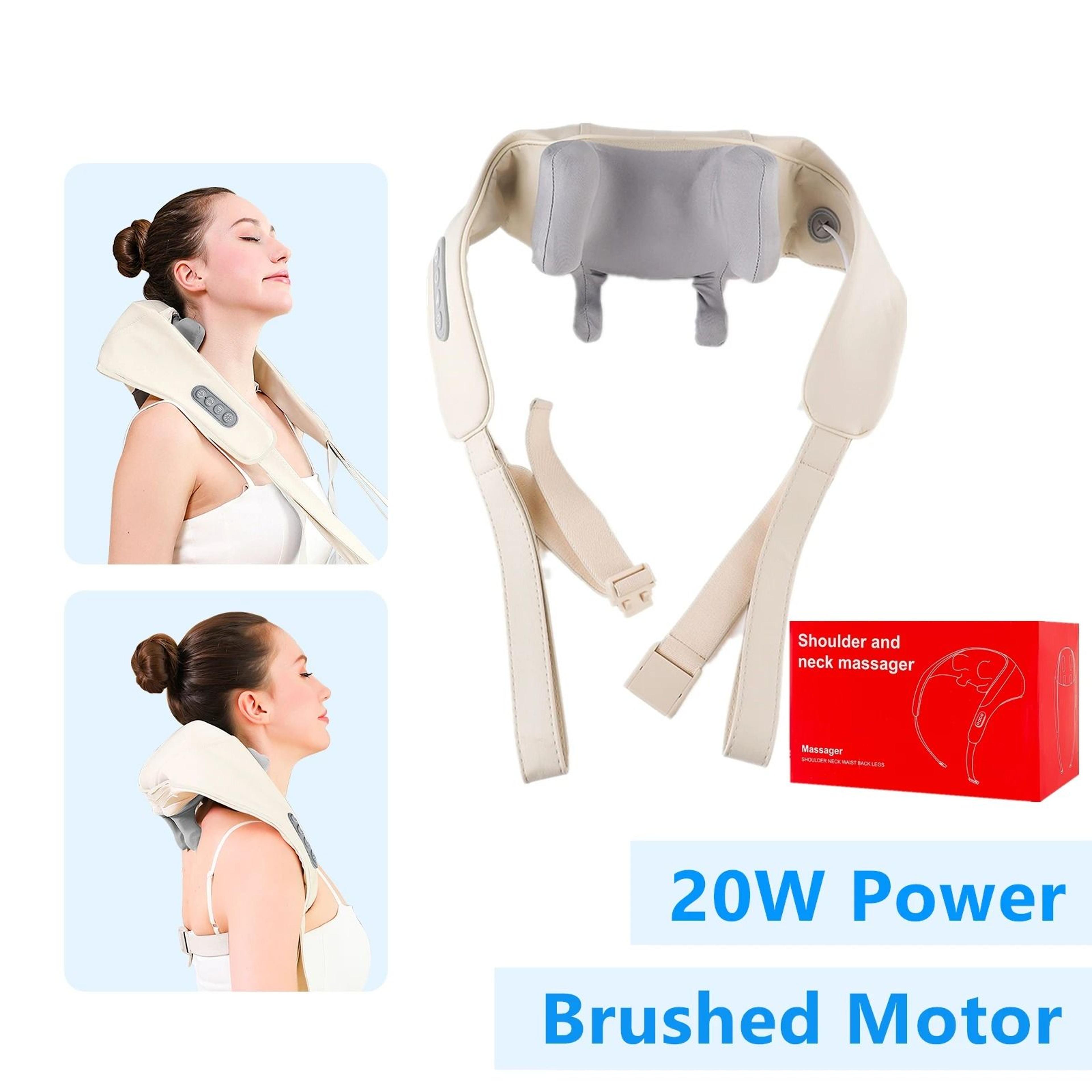 Wireless Neck And Shoulder Massager With Brushless Motor And Kneading Heat Therapy 7