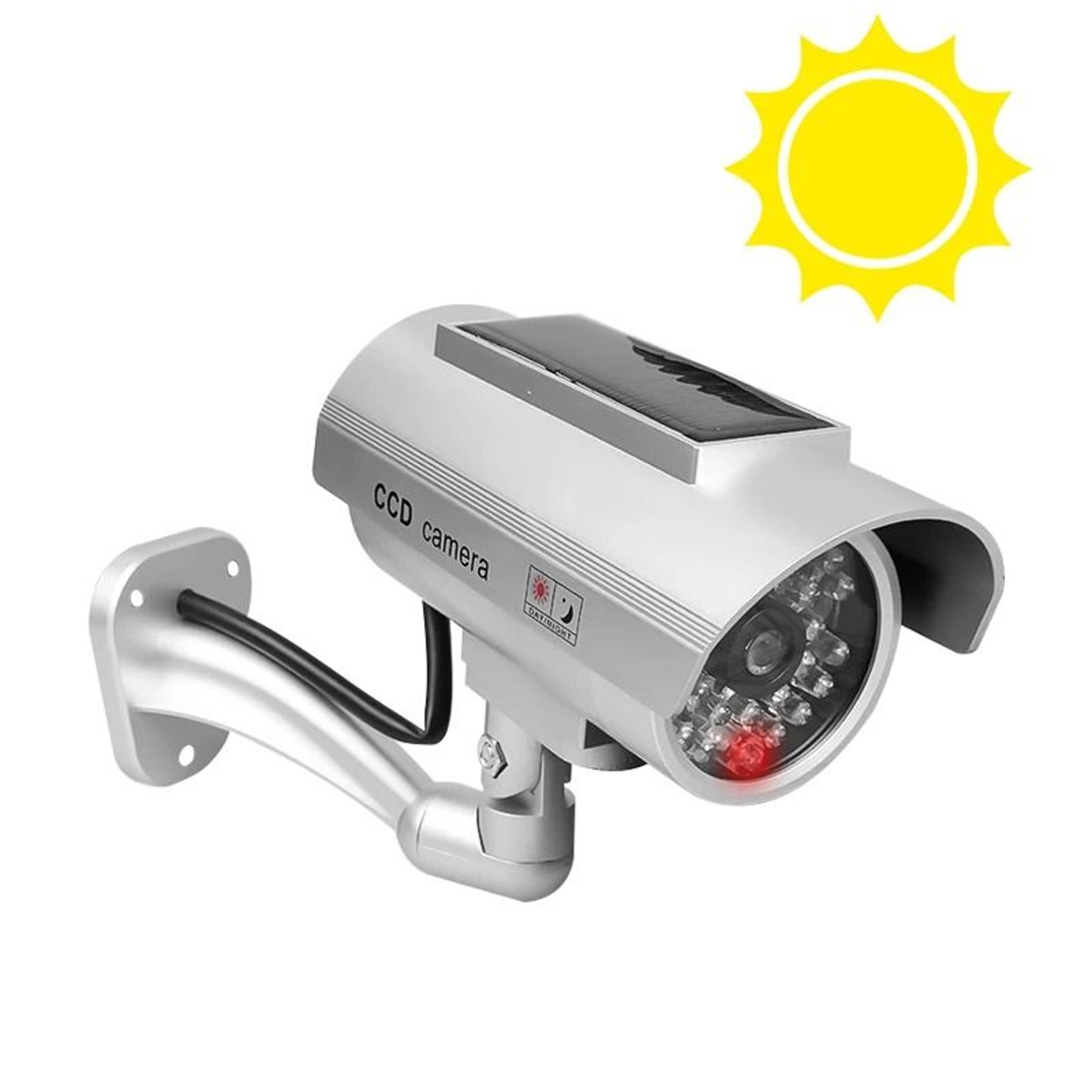Simulation Solar CCTV Dummy Camera With Flashing LED Light 9