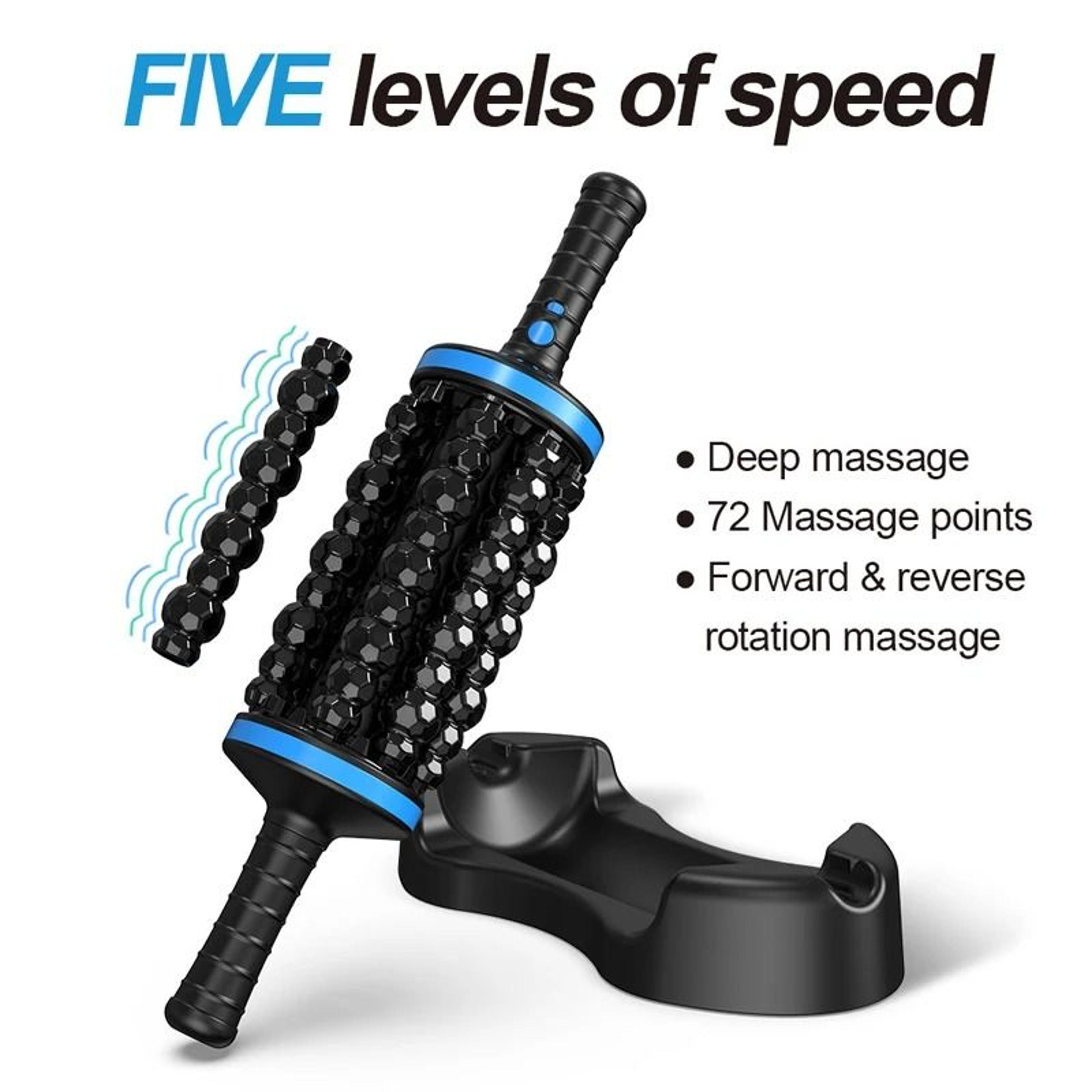 Cordless Roller Body Massager With 360 Degree Percussive Rolling 2