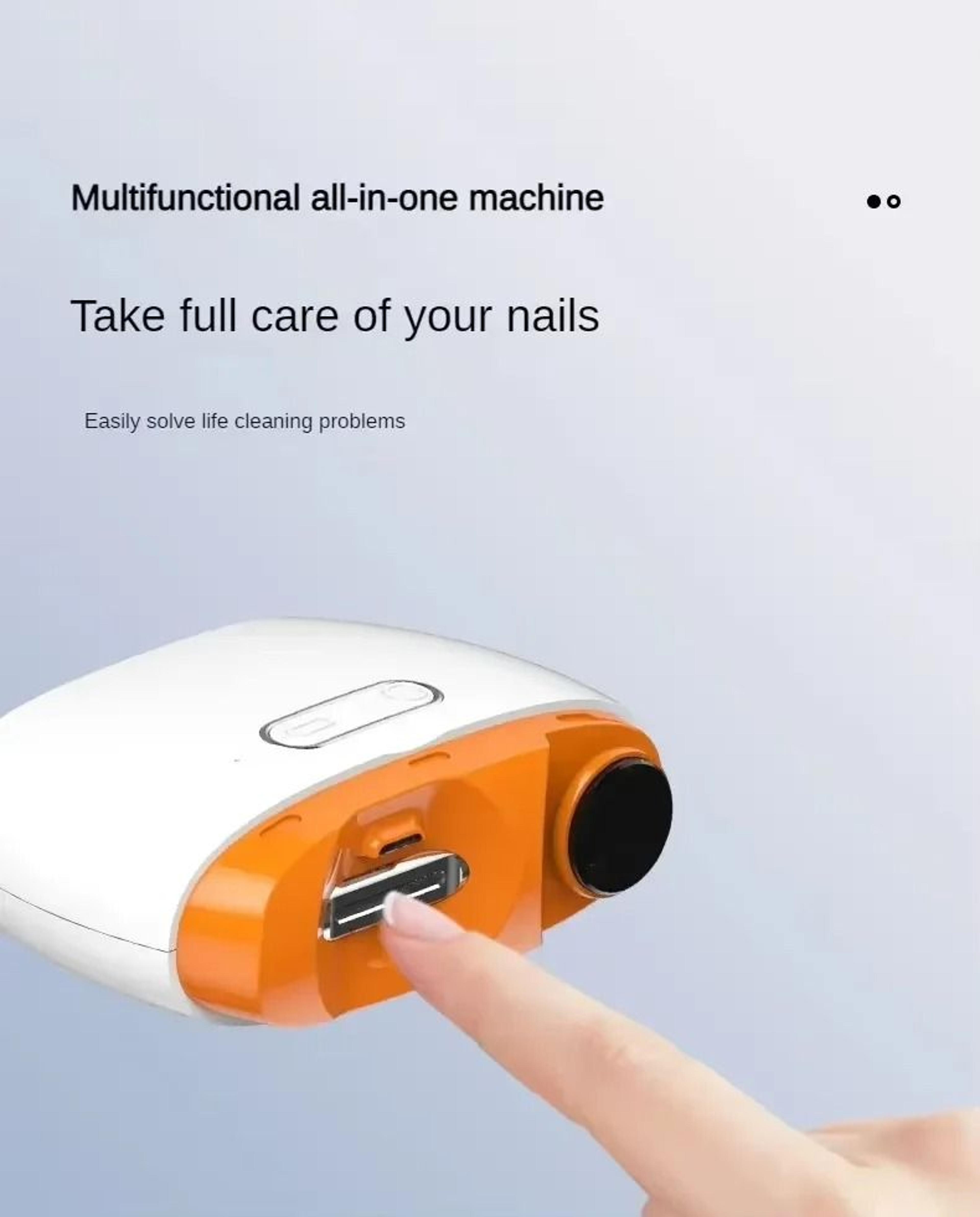 2 In 1 Smart Electric Nail Clipper With Automatic Polishing 4