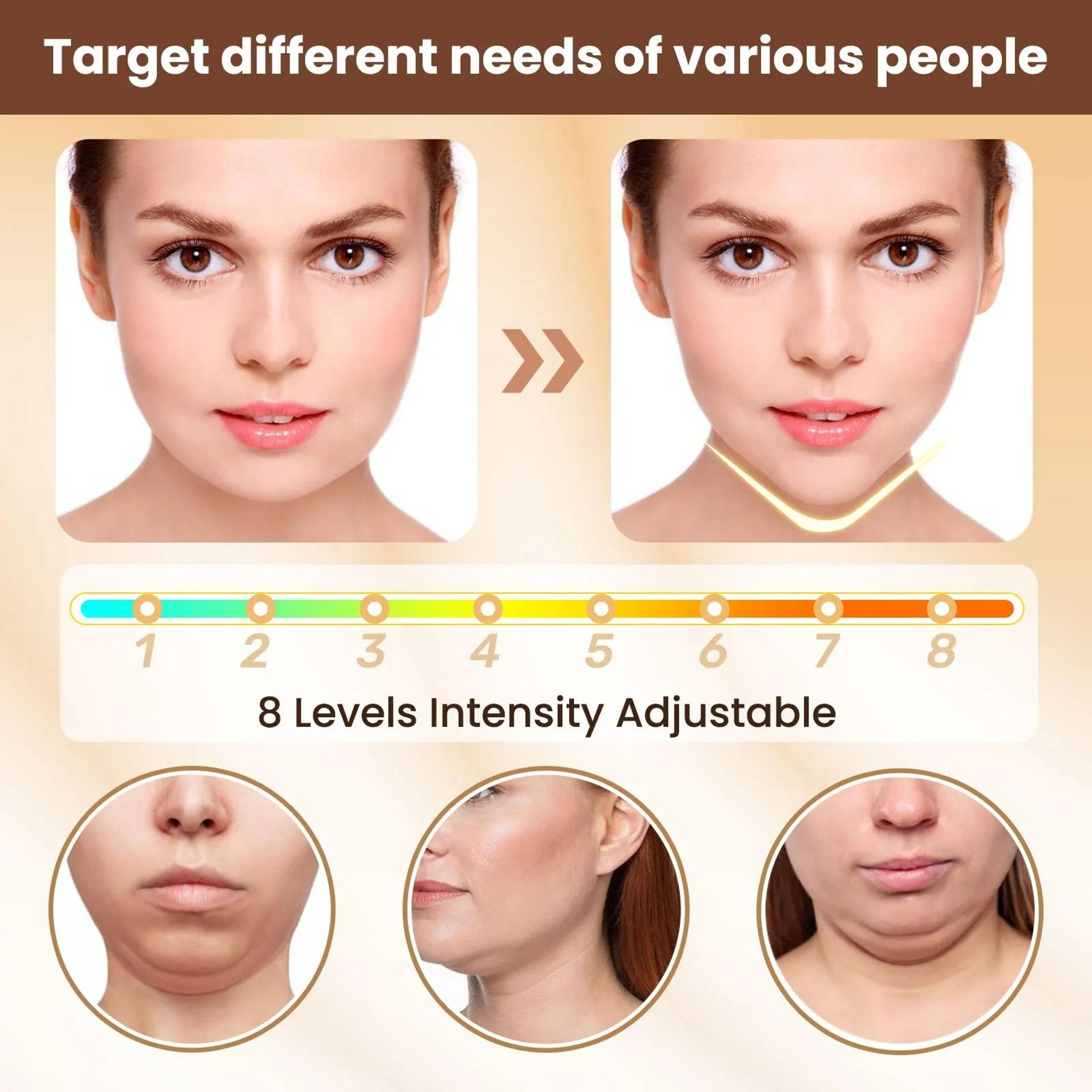 Electric V Face Lifting Beauty Device With Microcurrent Firming And EMS Massage 5