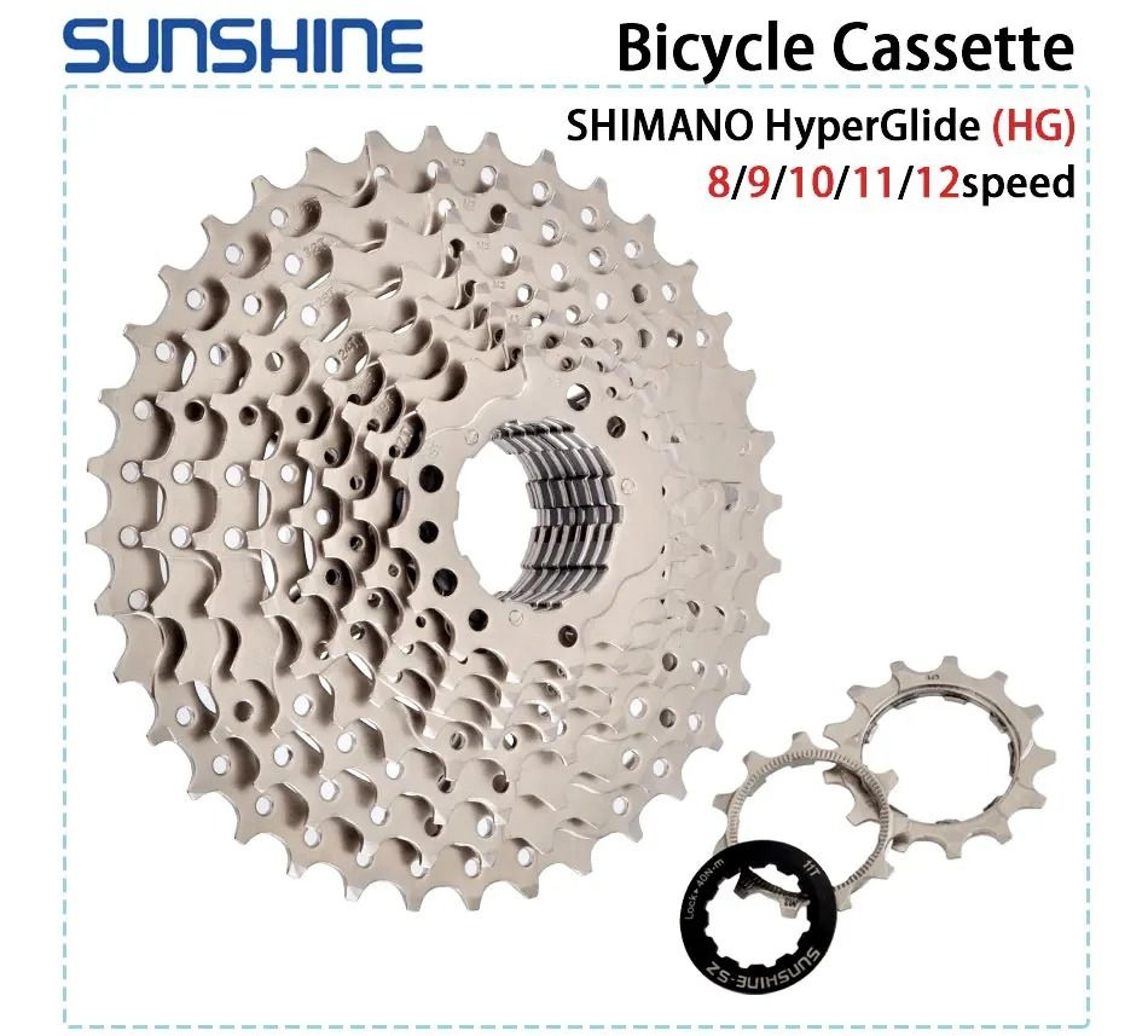 Road Bike Cassette Gear Set Compatible With 8 To 12 Speed Systems 1
