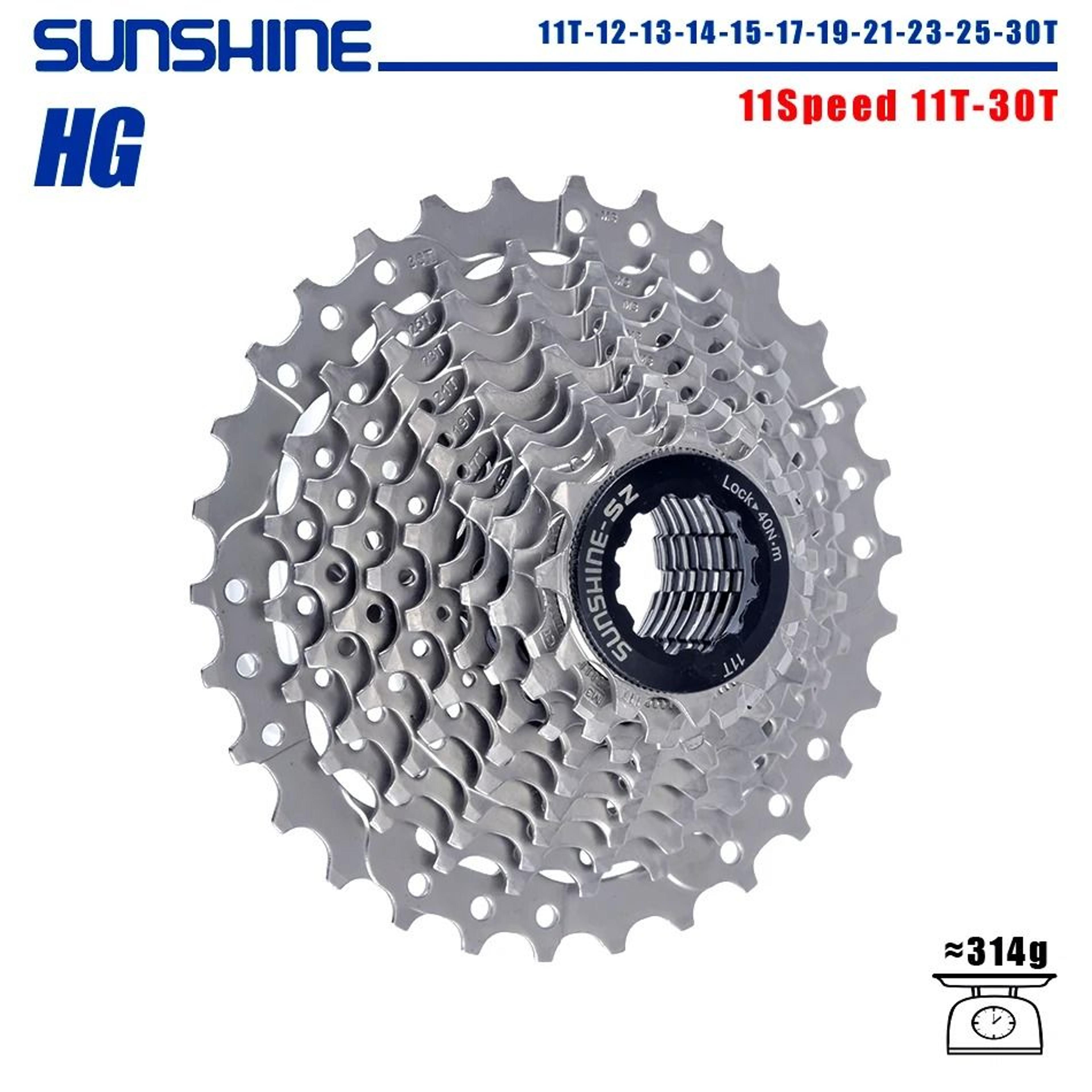 Road Bike Cassette Gear Set Compatible With 8 To 12 Speed Systems 25