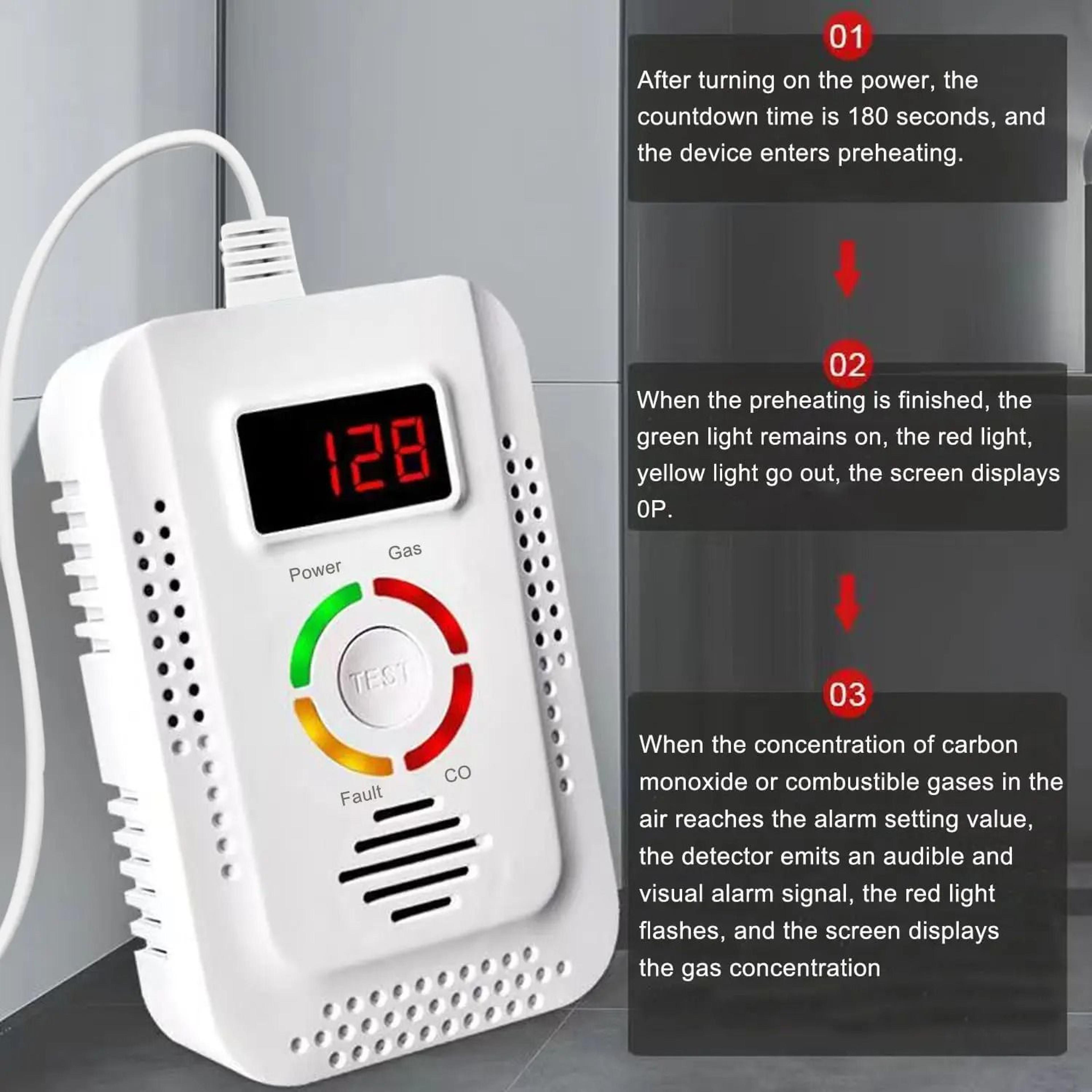 Natural Gas And Carbon Monoxide Detector For Home Safety 2