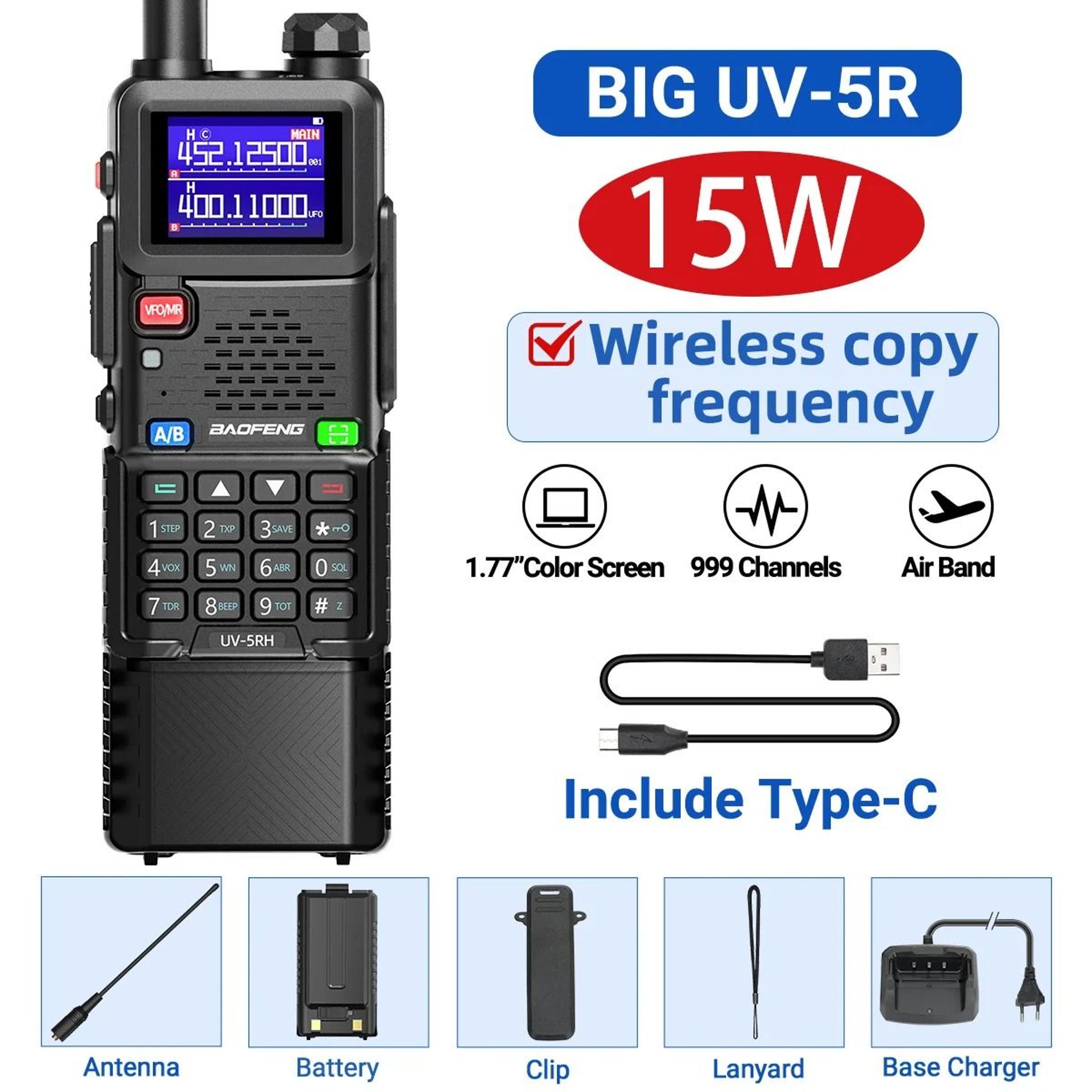 Long Range Two Way Radio With Type C Charging And Frequency Copy Function 6