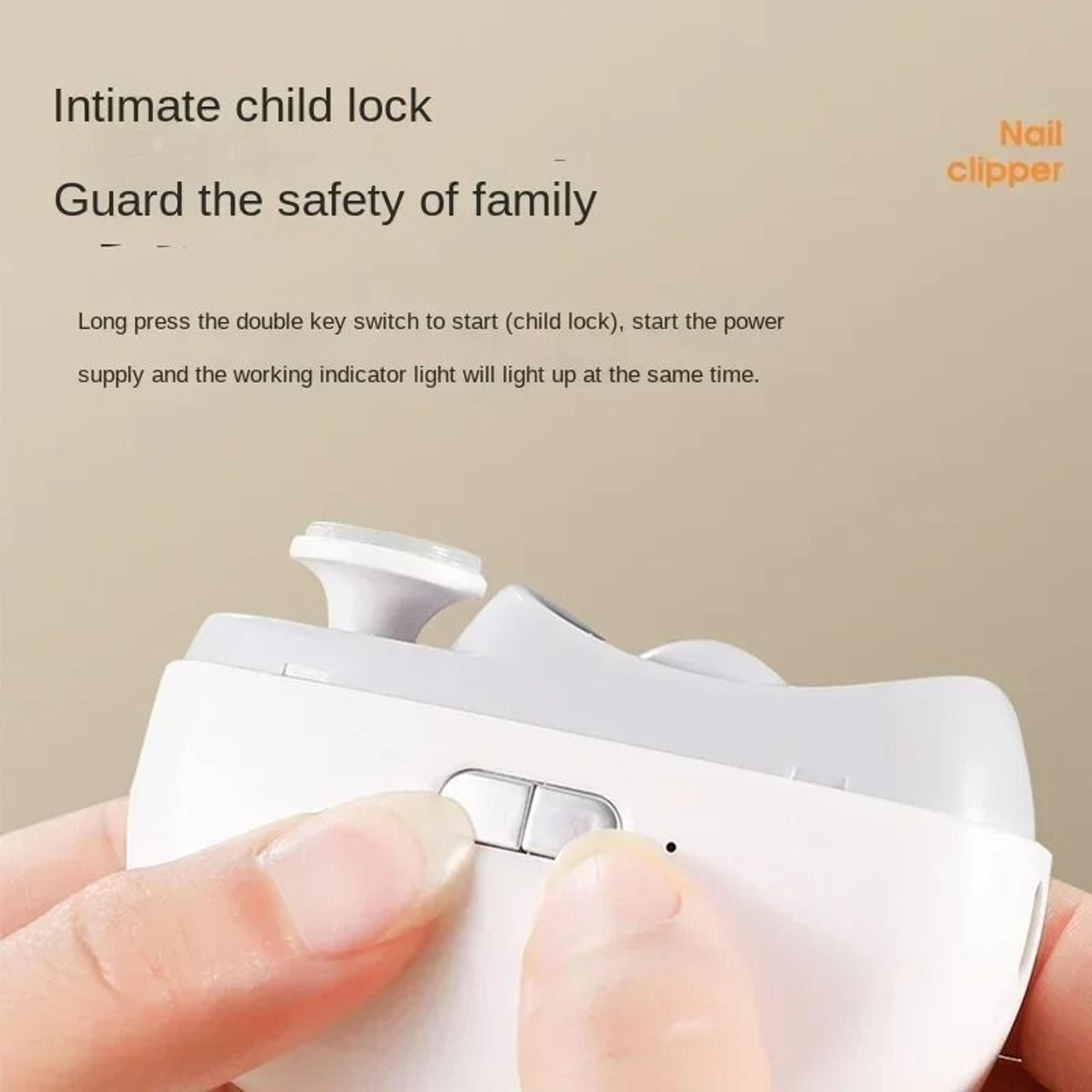 Electric Automatic Nail Clipper With Light 2