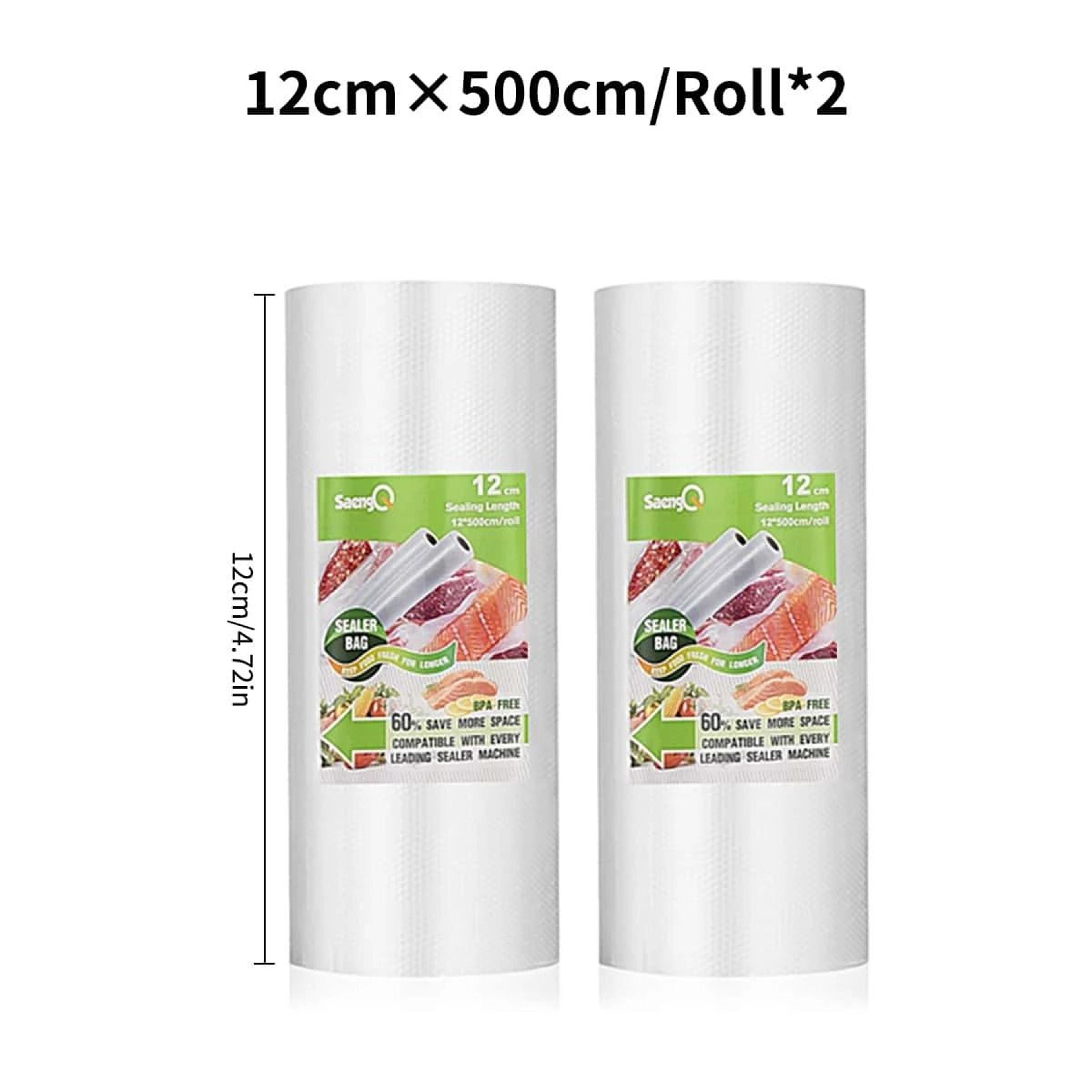 Vacuum Packaging Rolls For Food Storage 2 Pack 500cm Long Textured Bags 5