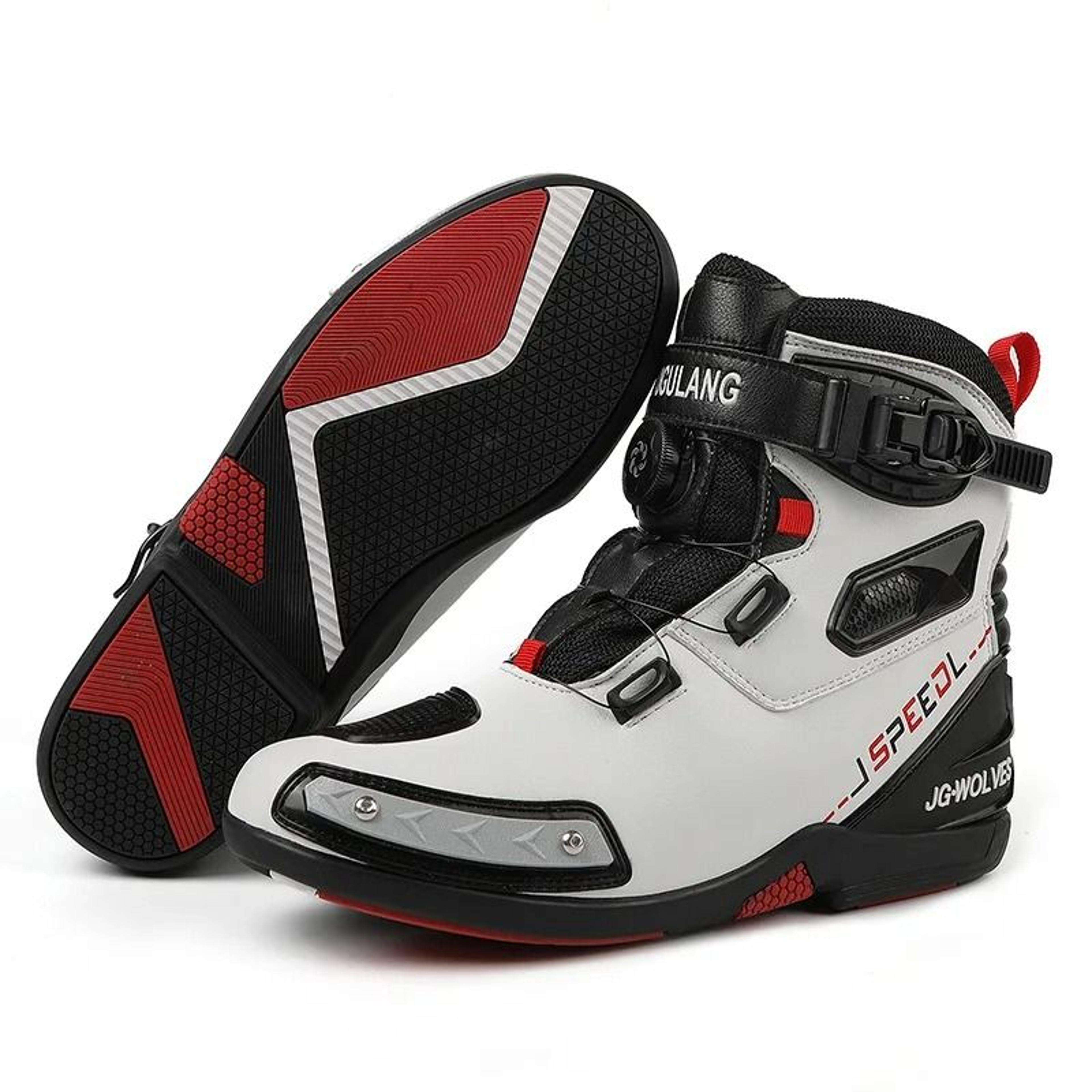 Motorcycle Riding Boots For Men Waterproof Non Slip Leather Protective Shoes 8