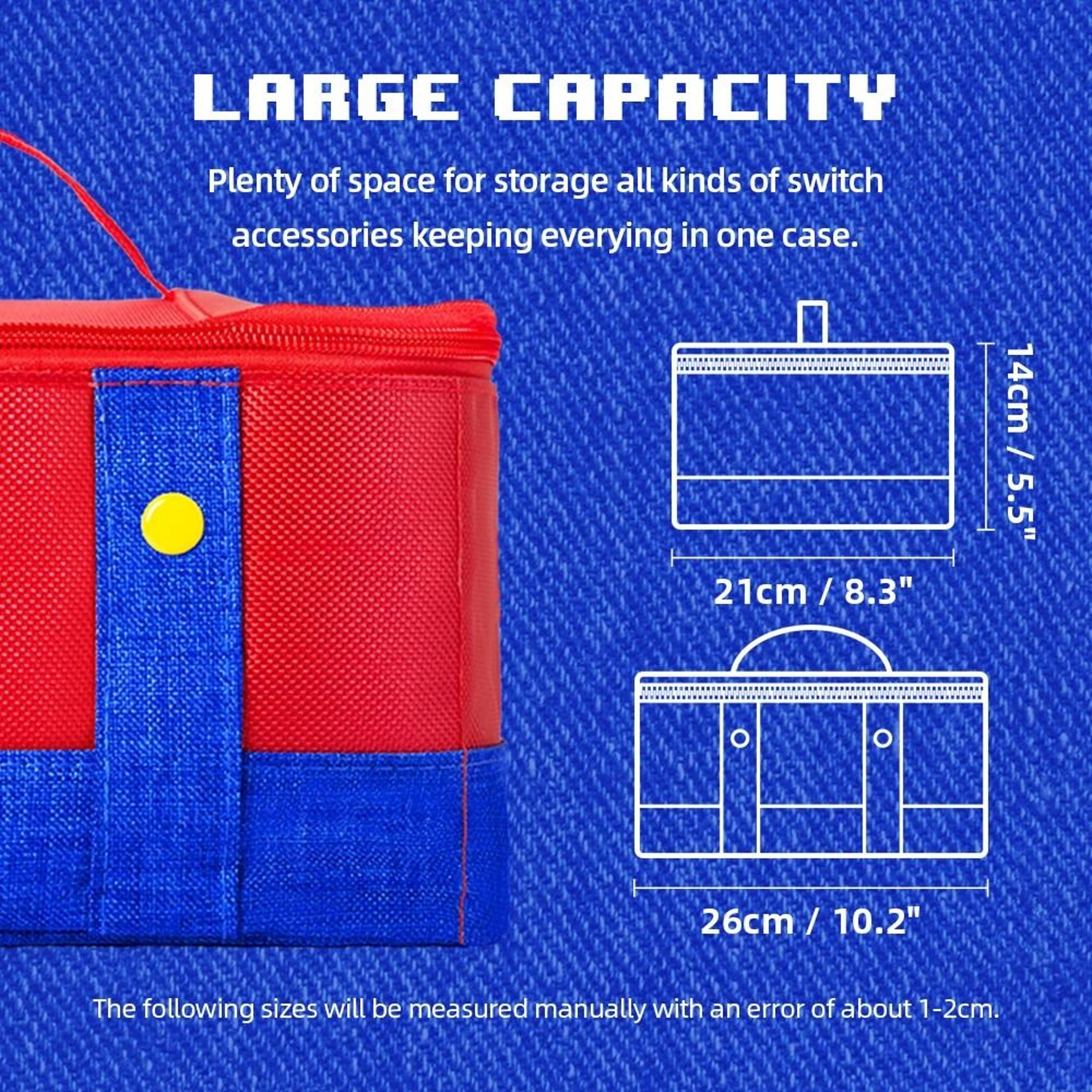 Protective Carrying Case For Nintendo Switch 2 OLED With Storage For Controllers And Accessories 3