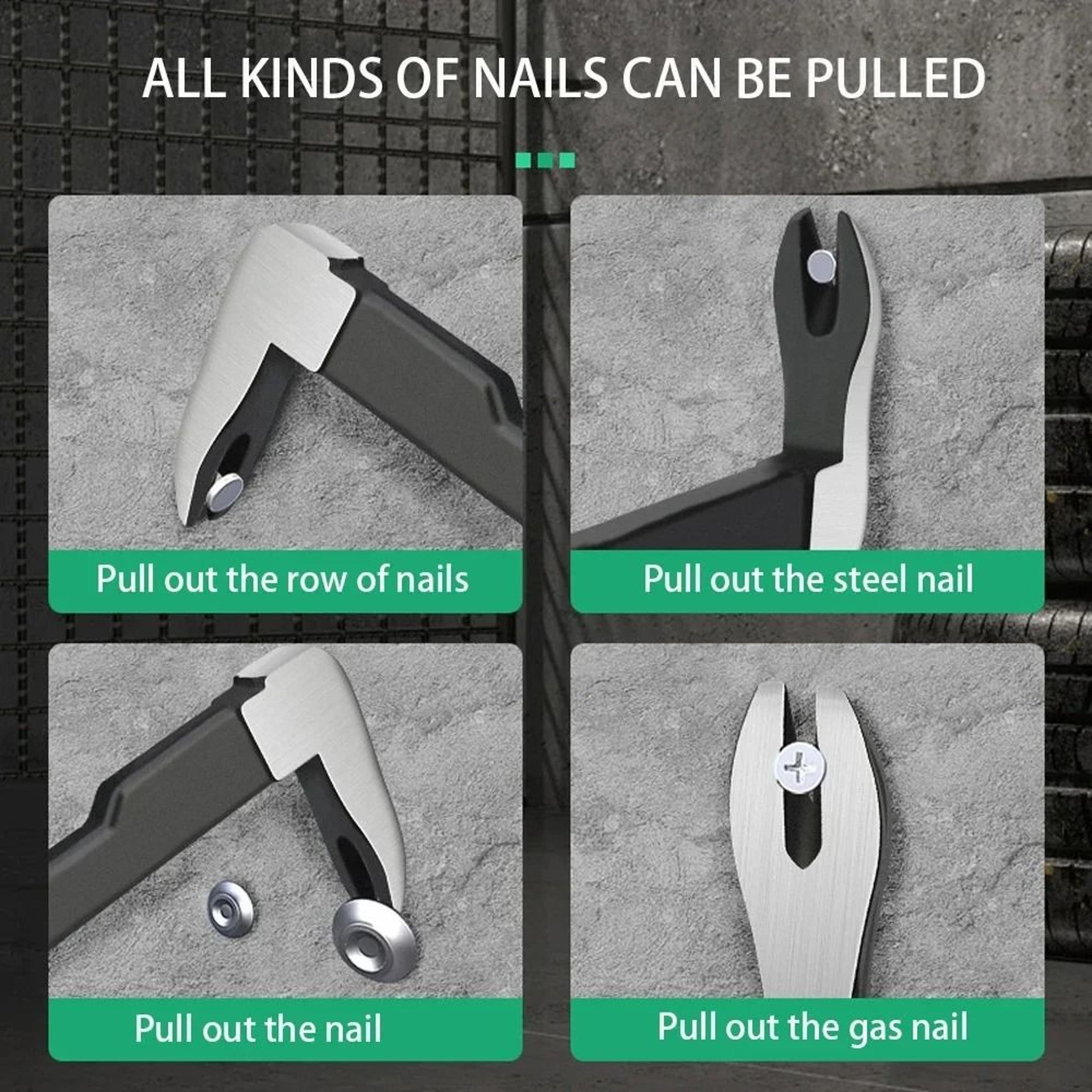 Steel Nail Puller And Crowbar Tool For Woodworking And Home Repair 3