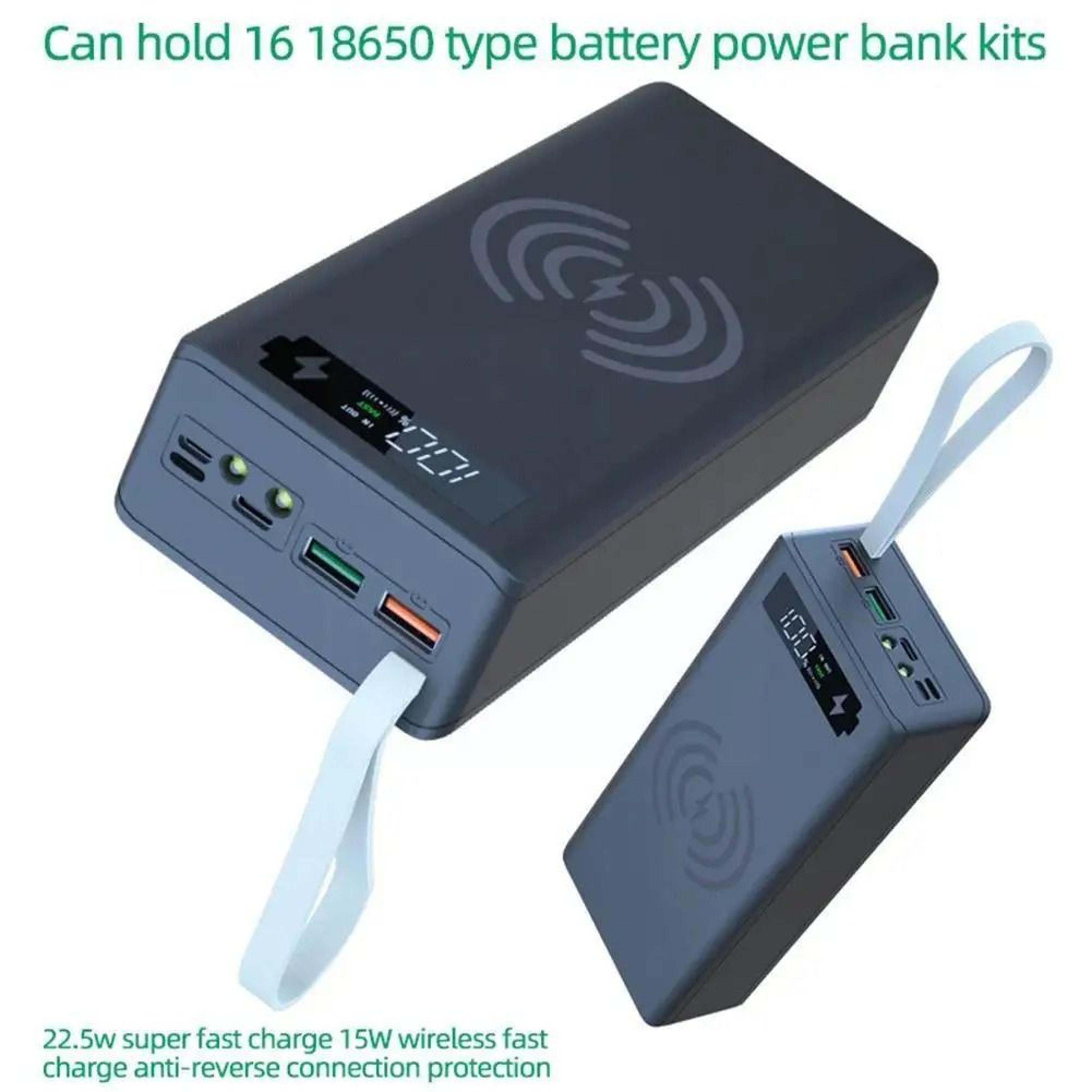 16Slot 18650 Battery Holder Power Bank Case 0