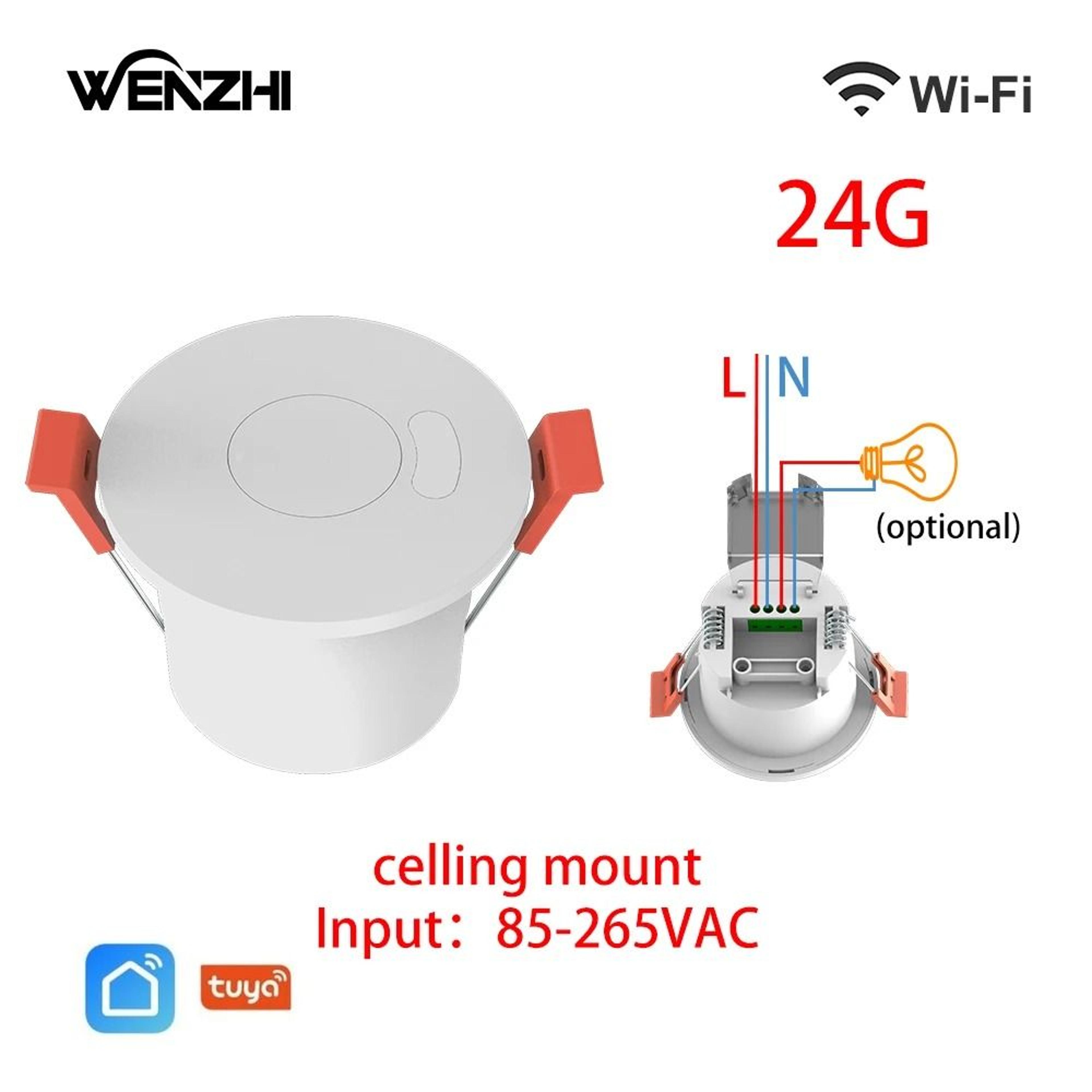 ZigBee WiFi MmWave Radar Motion Sensor With Human Presence Detection For Smart Home Automation 13