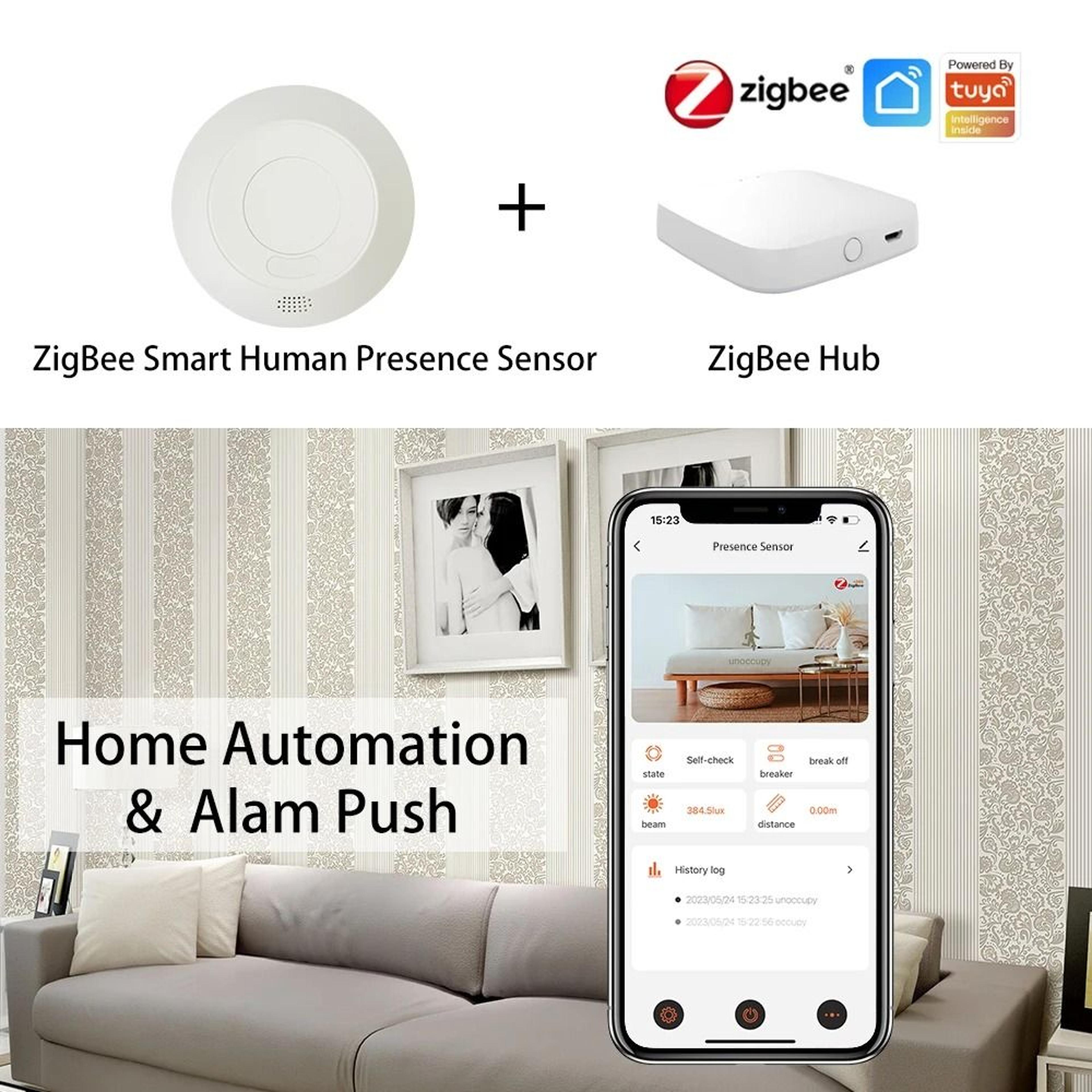 ZigBee WiFi MmWave Radar Motion Sensor With Human Presence Detection For Smart Home Automation 1