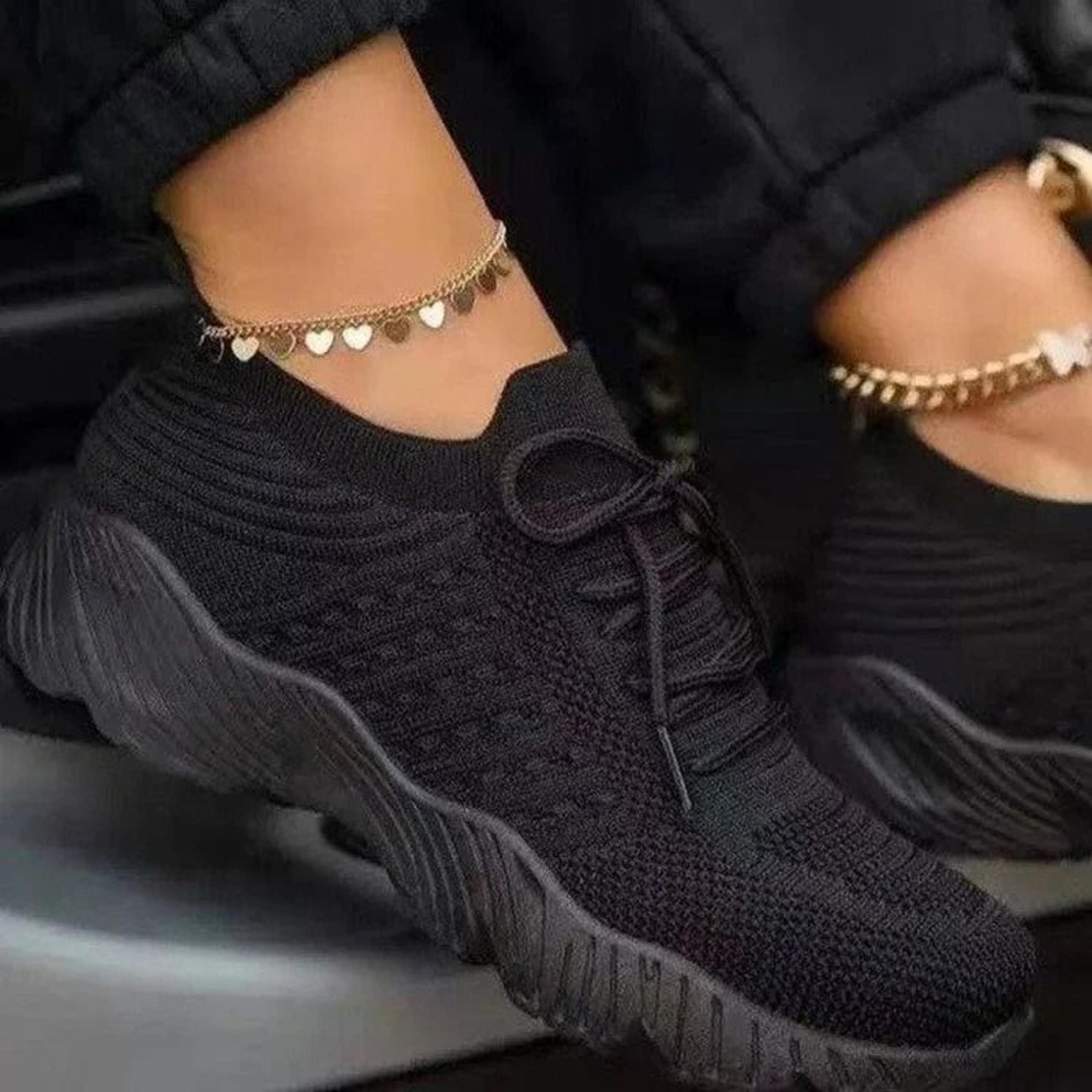 Women Mesh Breathable Casual Lace Up Platform Sneakers 3