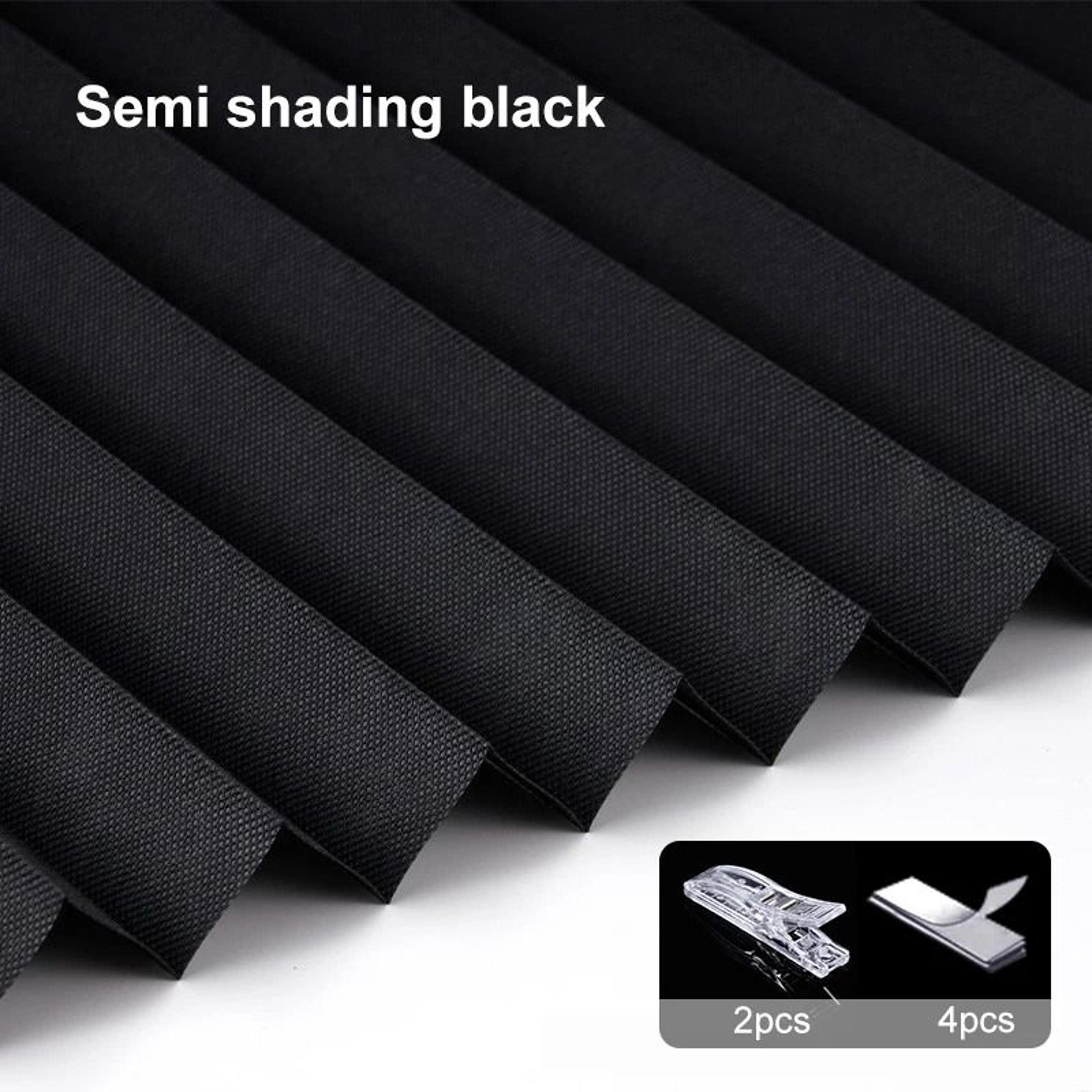 Self Adhesive Pleated Blackout Window Shade Non Woven Curtain For Home And Office 7