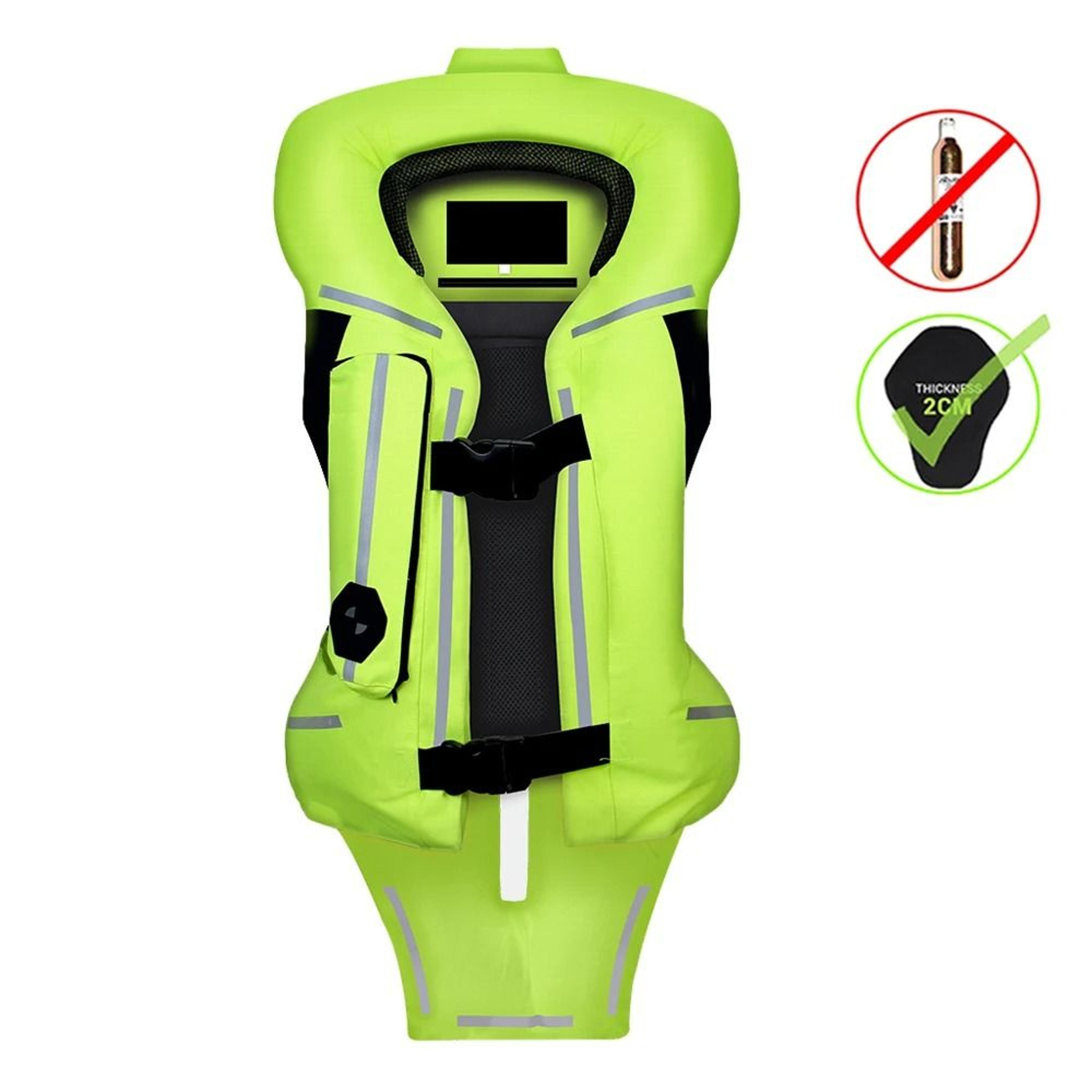 Motorcycle Airbag Vest Reflective Safety Riding Jacket With CE Protector 12