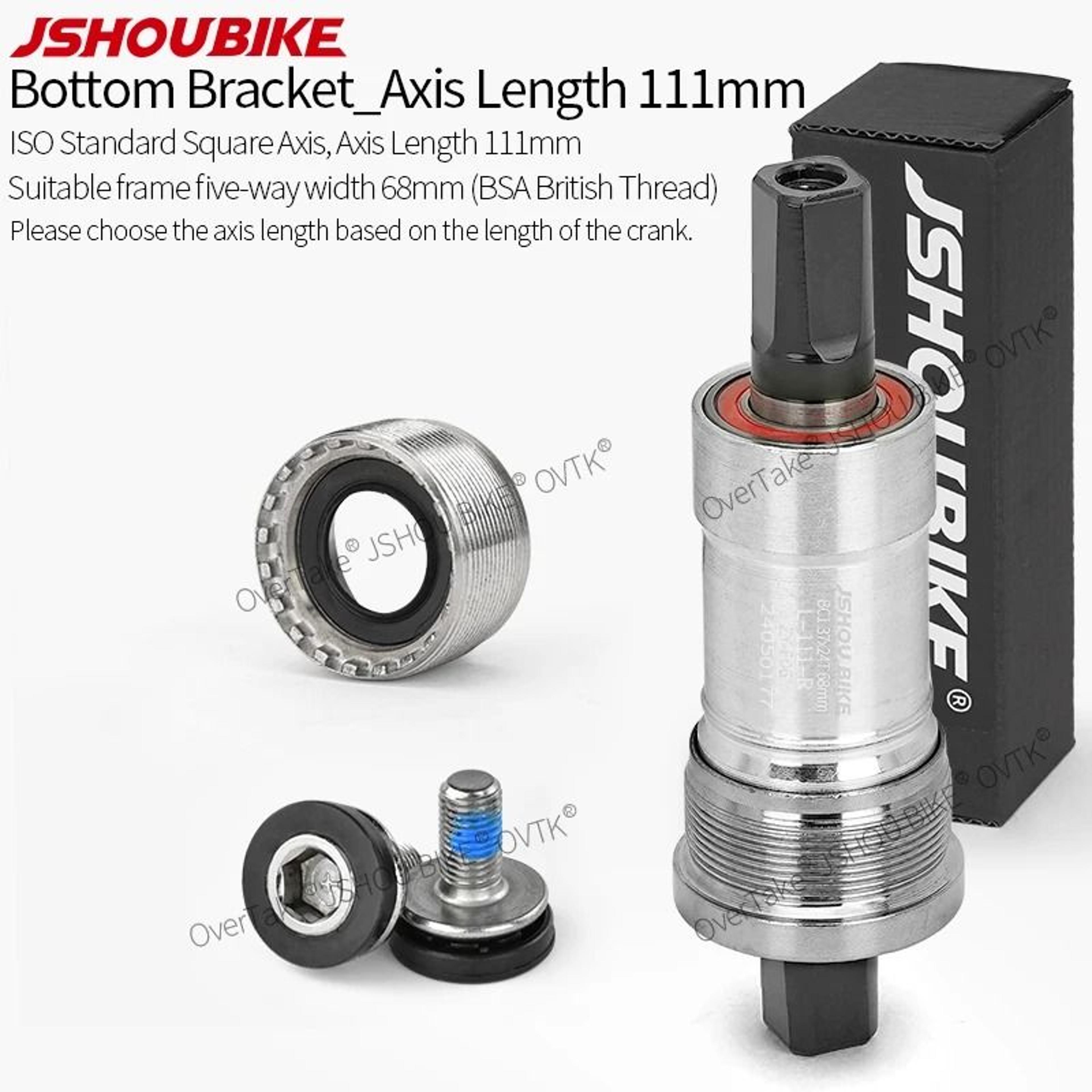 Square Taper Bottom Bracket BSA 68mm Sealed Bearing For MTB And Road Bikes 9