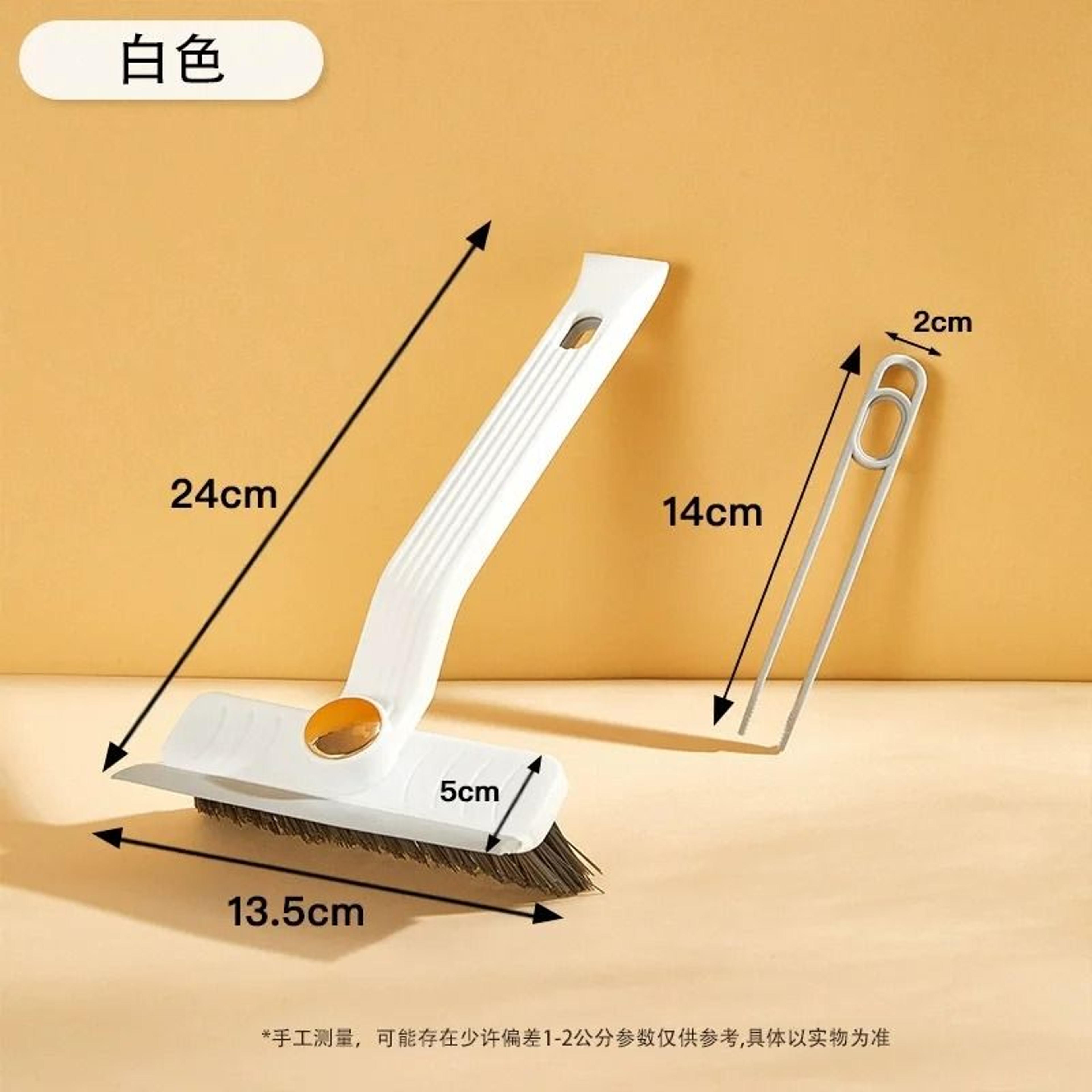 4 In 1 Rotating Hard Bristle Scrubber Brush With Clip Scraper For Bathroom And Kitchen Cleaning 9