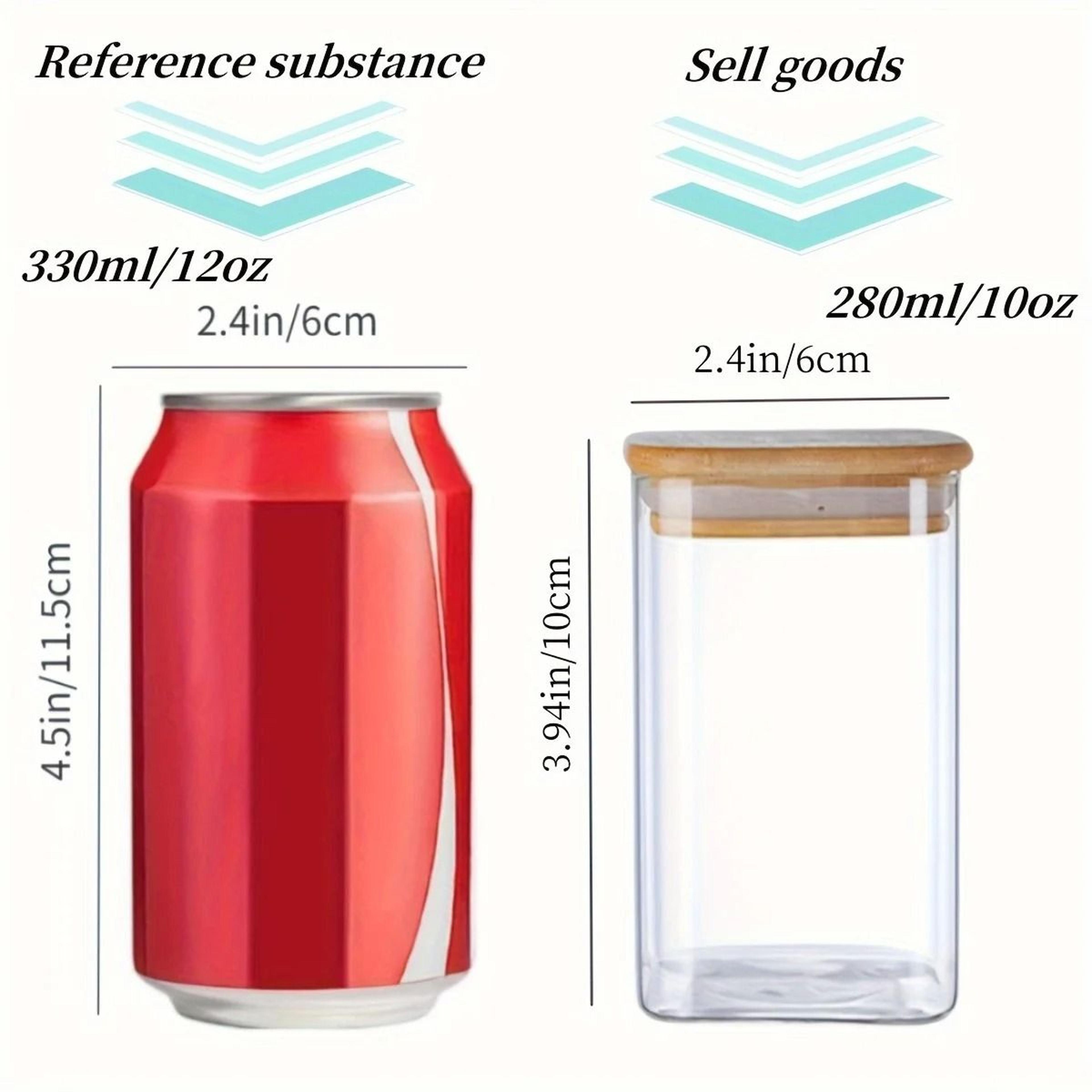10oz Glass Storage Jars With Bamboo Airtight Lids  Clear Food Containers For Kitchen And Pantry Org 4
