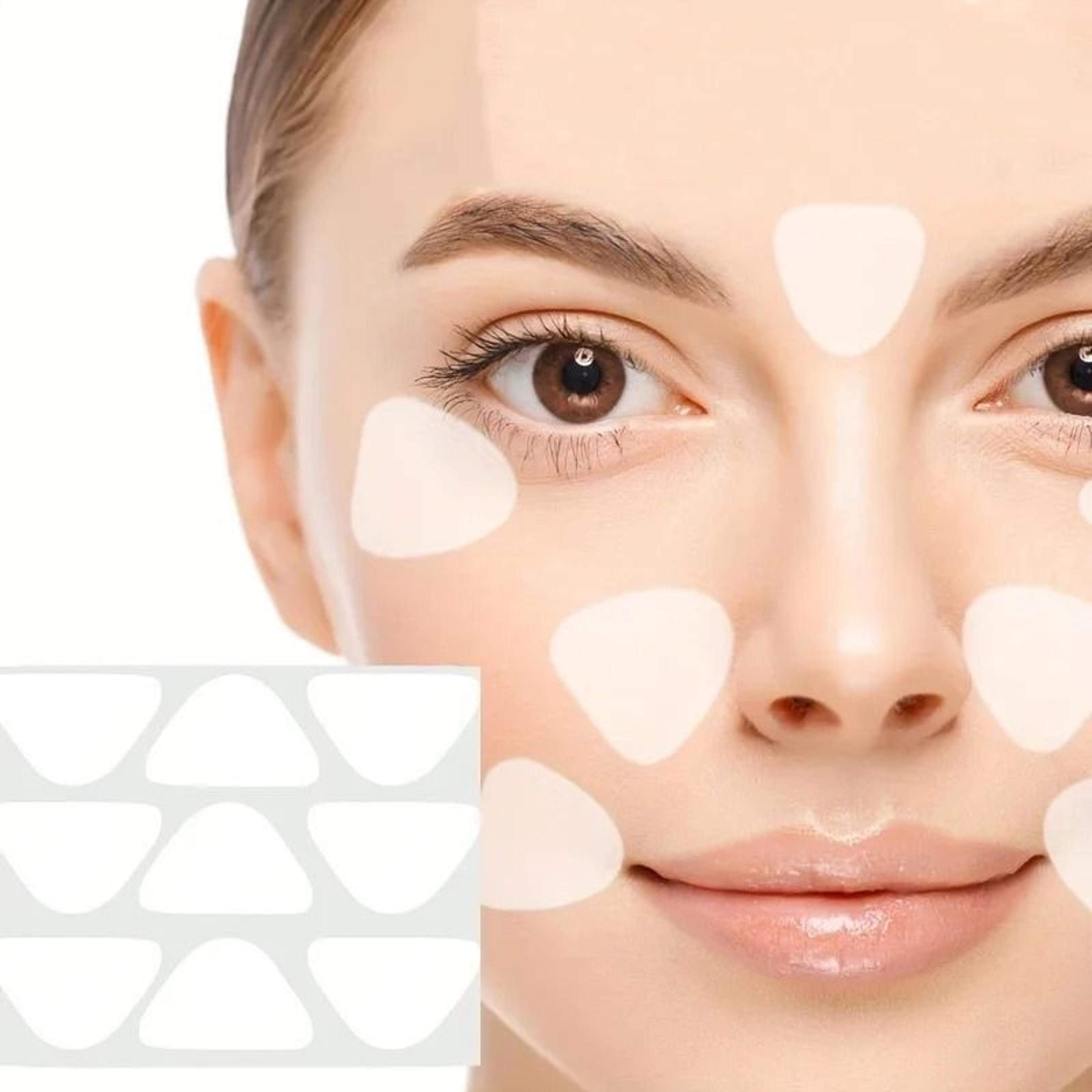 Transparent Forehead And Nasolabial Fold Patches  AntiWrinkle Invisible Firming Lifting Strips 2736 2