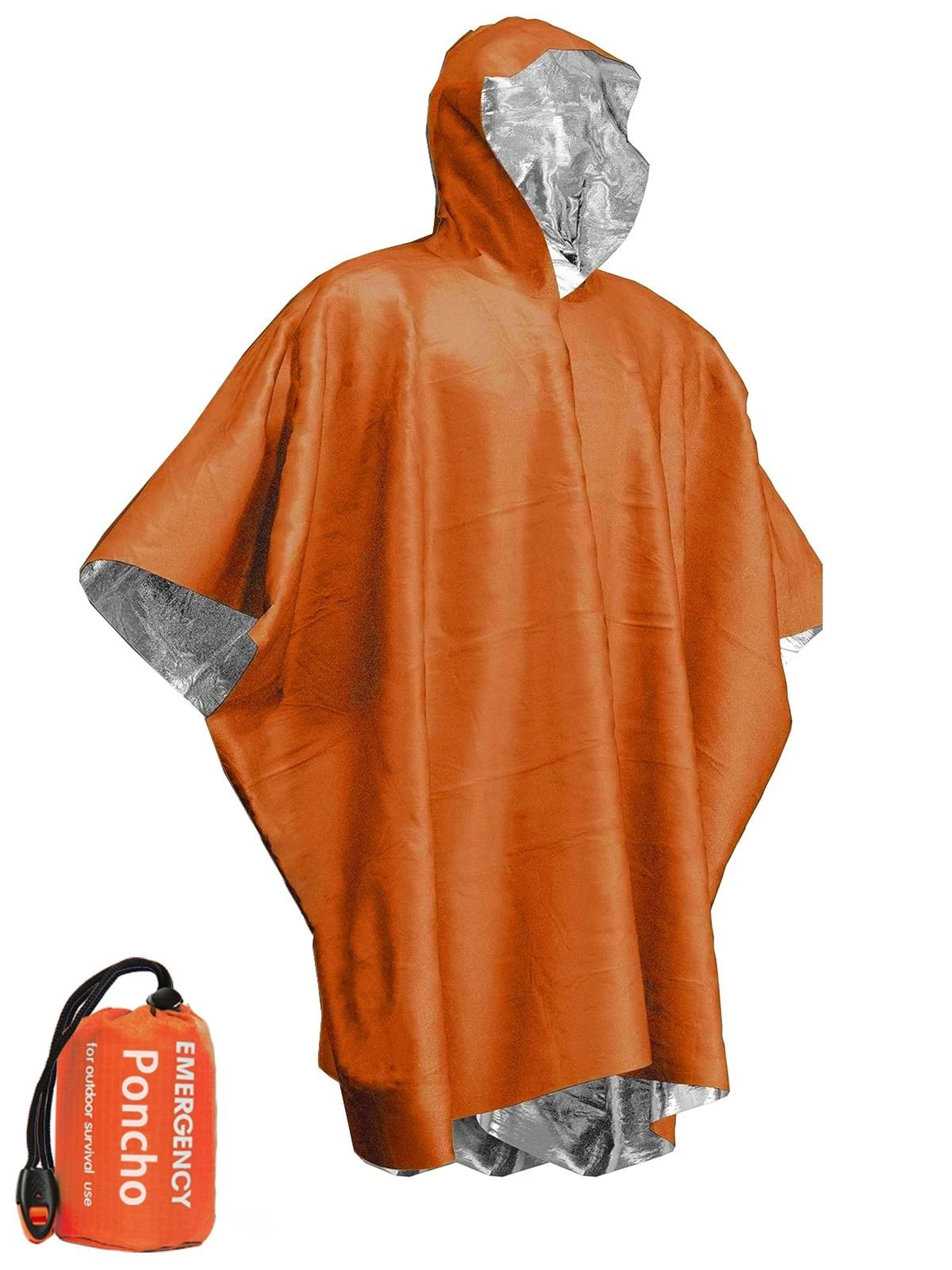 Emergency Waterproof Survival Poncho And Blanket  Lightweight Thermal Raincoat For Camping And Outd 9