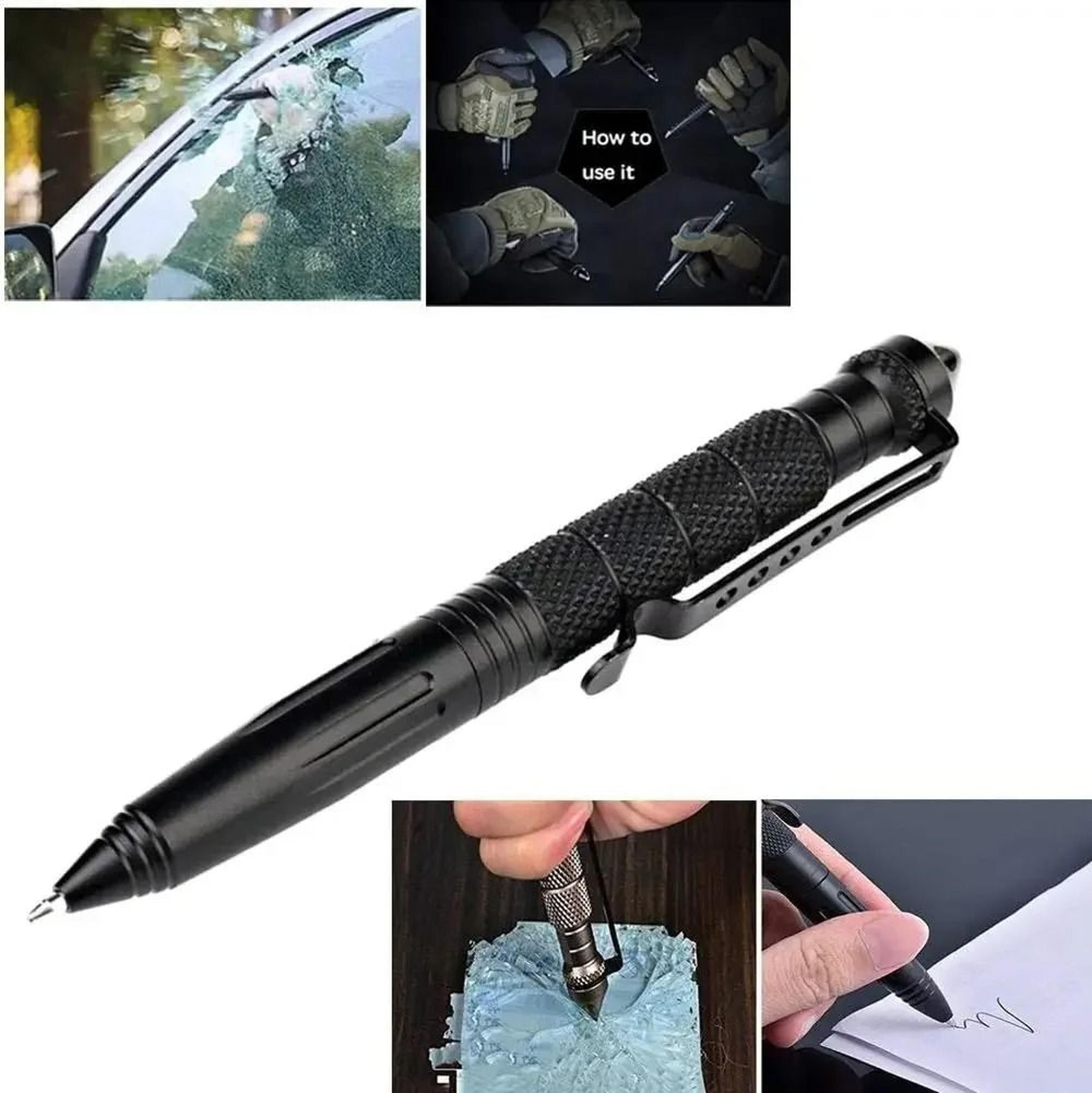 Military Tactical Pen Tungsten Steel Self Defense And Emergency Glass Breaker Heavy Duty Writing To 2