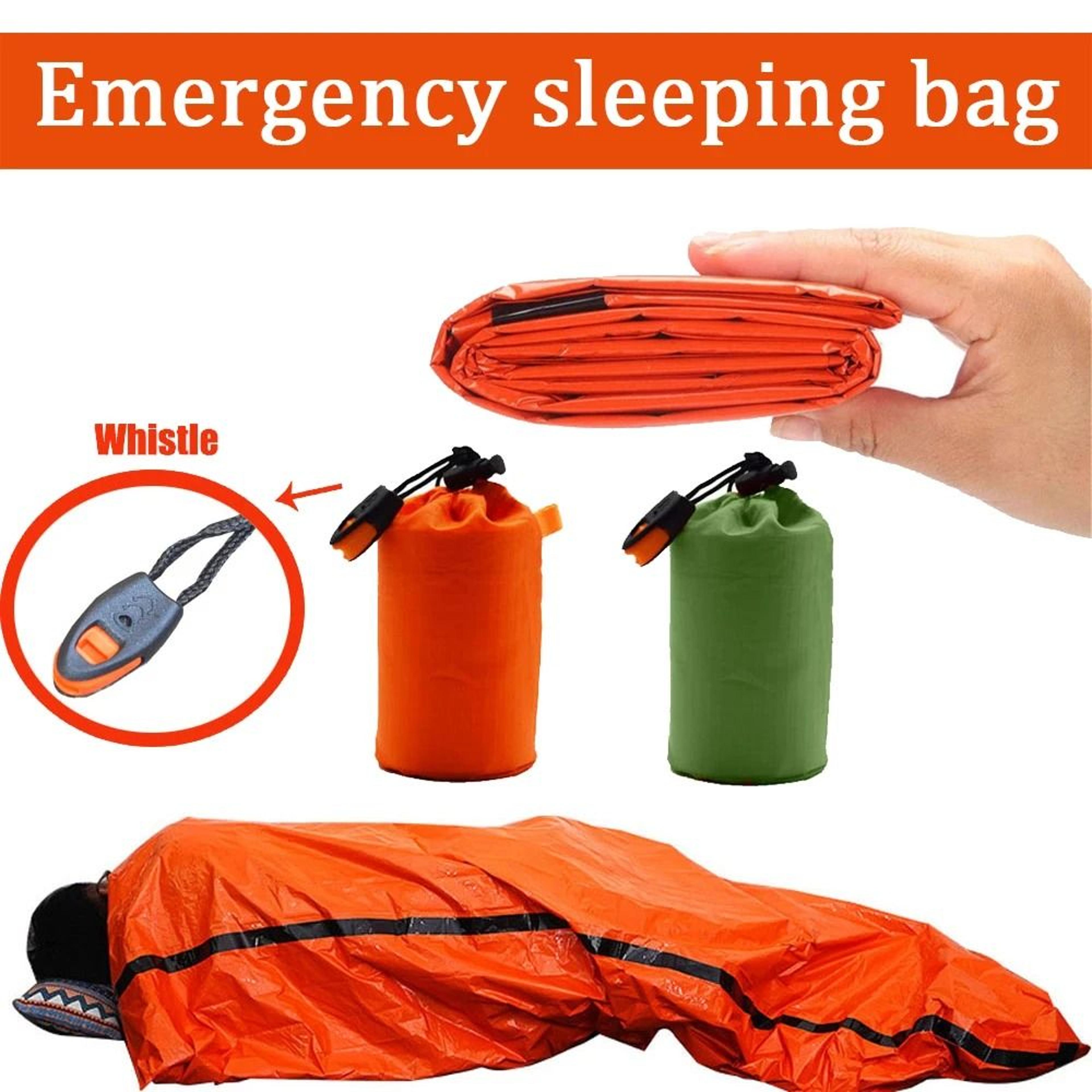 Portable Waterproof Emergency Survival Sleeping Bag  Thermal Mylar Blanket For Camping Rescue And F 1