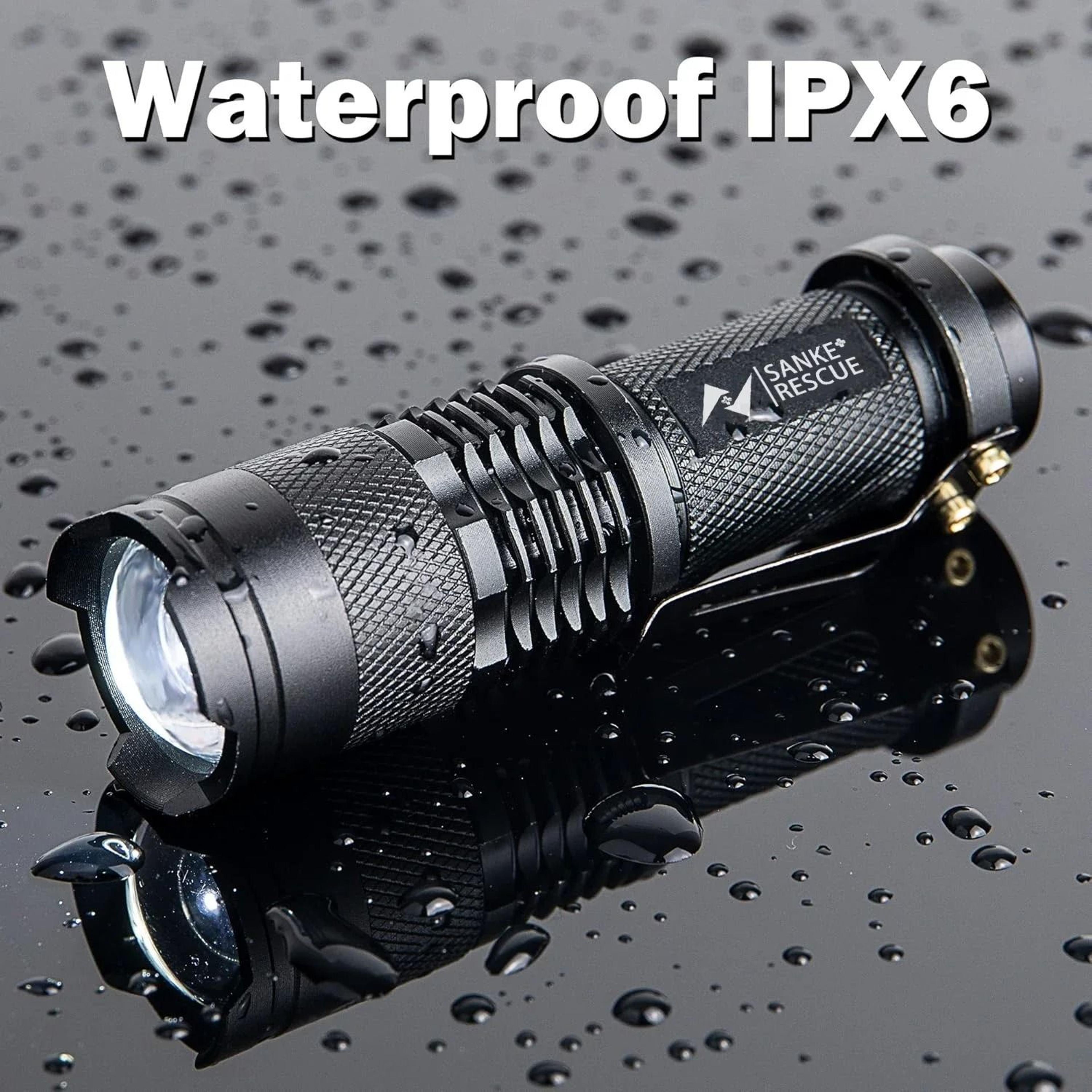 Waterproof Tactical LED Flashlight  3Mode Portable Camping Torch Light For Outdoor Hiking And Self  1