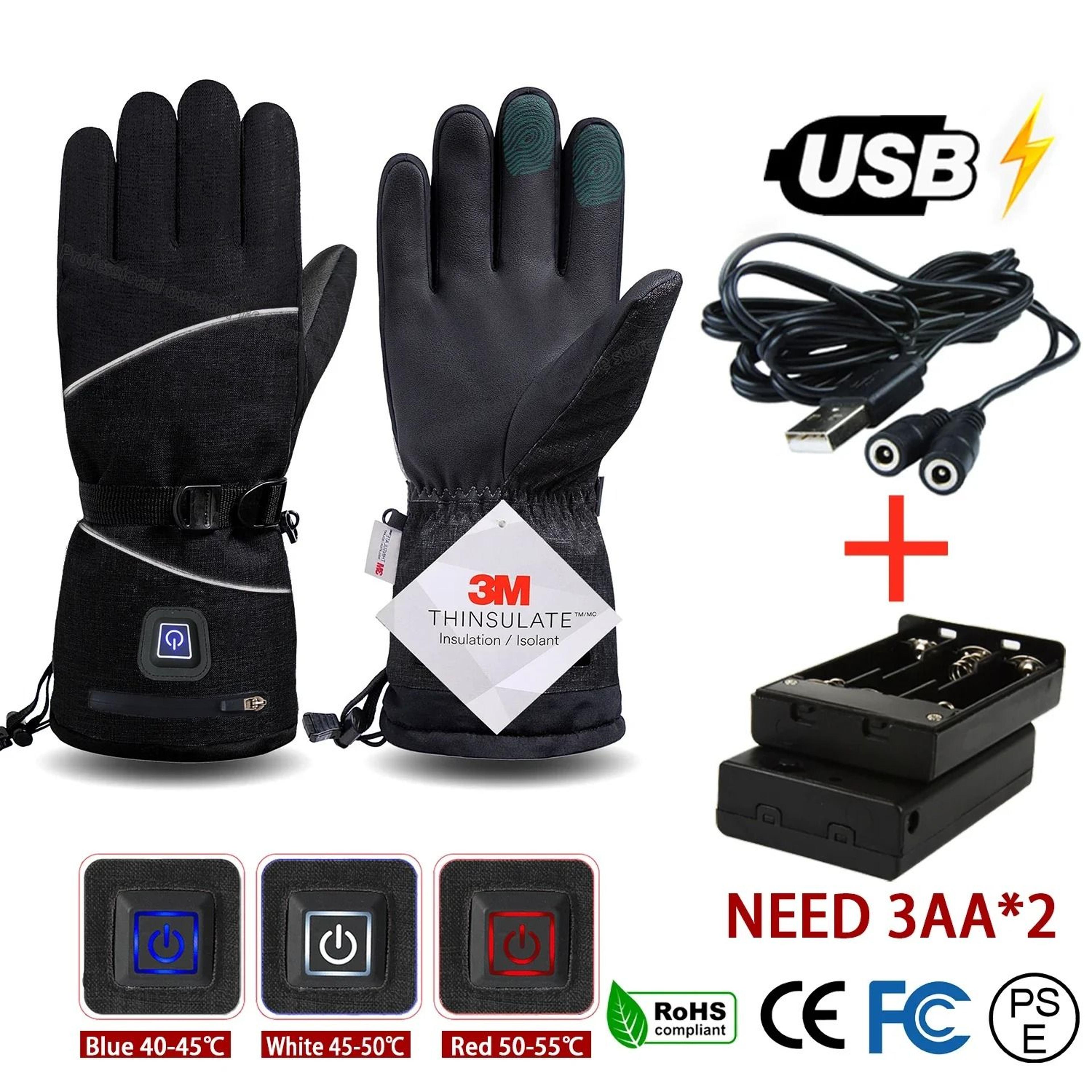 Men Waterproof Winter Cycling Gloves  Touch Screen Thermal Fleece Outdoor Gloves For Running Skiing 7