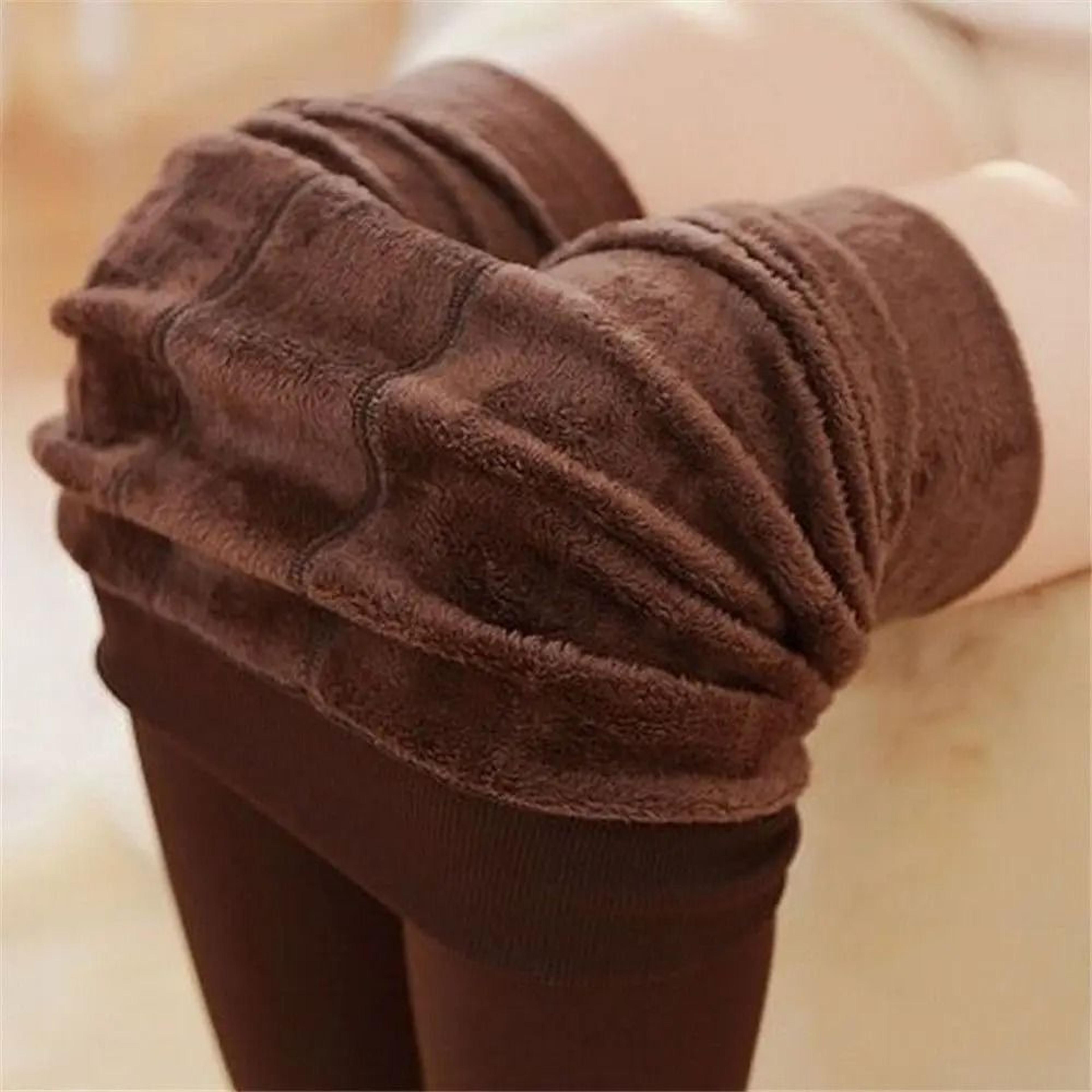 Women Thermal Velvet Leggings  Thick FleeceLined Slim Pantyhose For Winter Warmth And Comfort 2