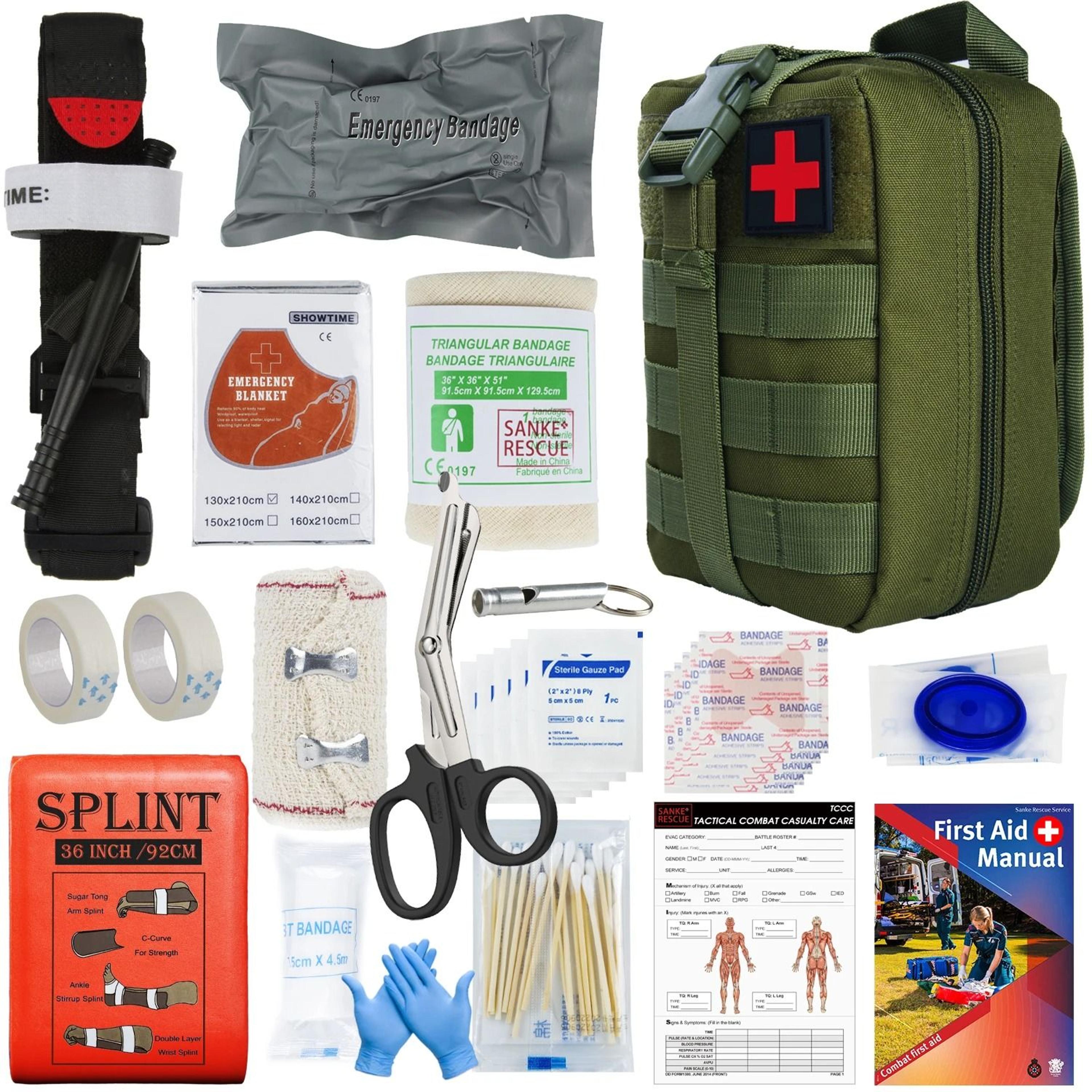Tactical EDC First Aid Survival Pouch  Molle Utility Trauma Kit Bag For Camping And Hiking 0