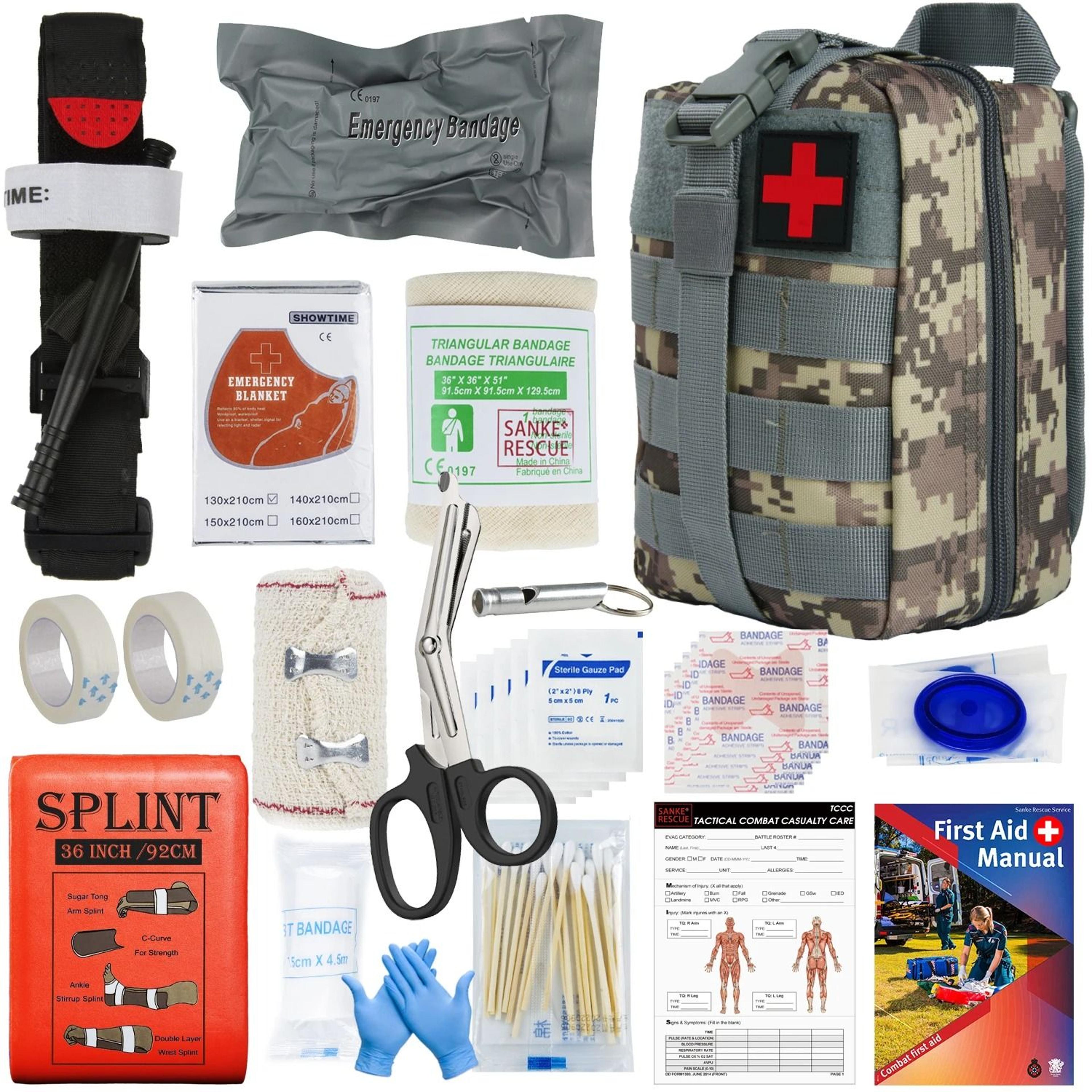 Tactical EDC First Aid Survival Pouch  Molle Utility Trauma Kit Bag For Camping And Hiking 13