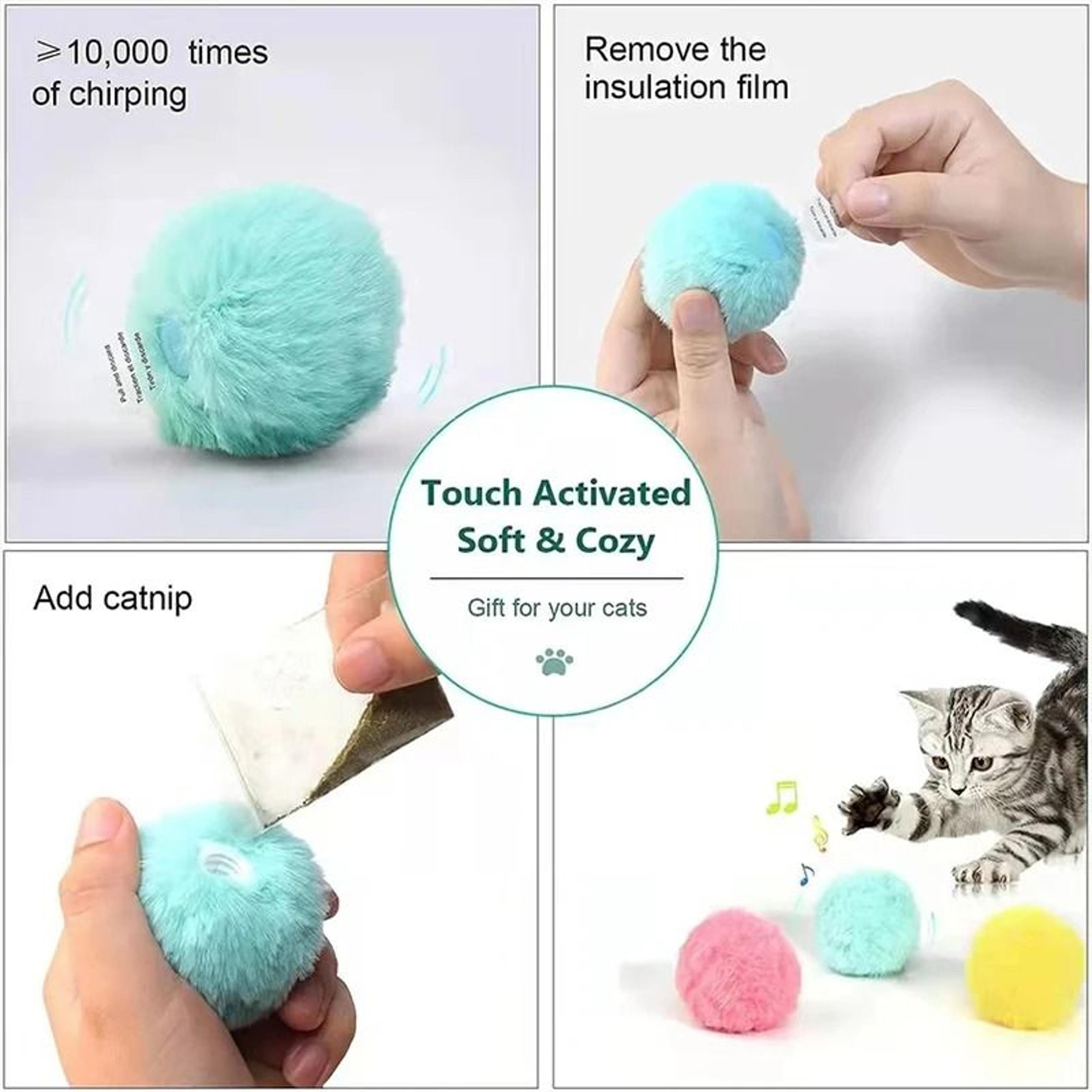 Interactive Electric Cat Toy Ball With Catnip And Sound 2